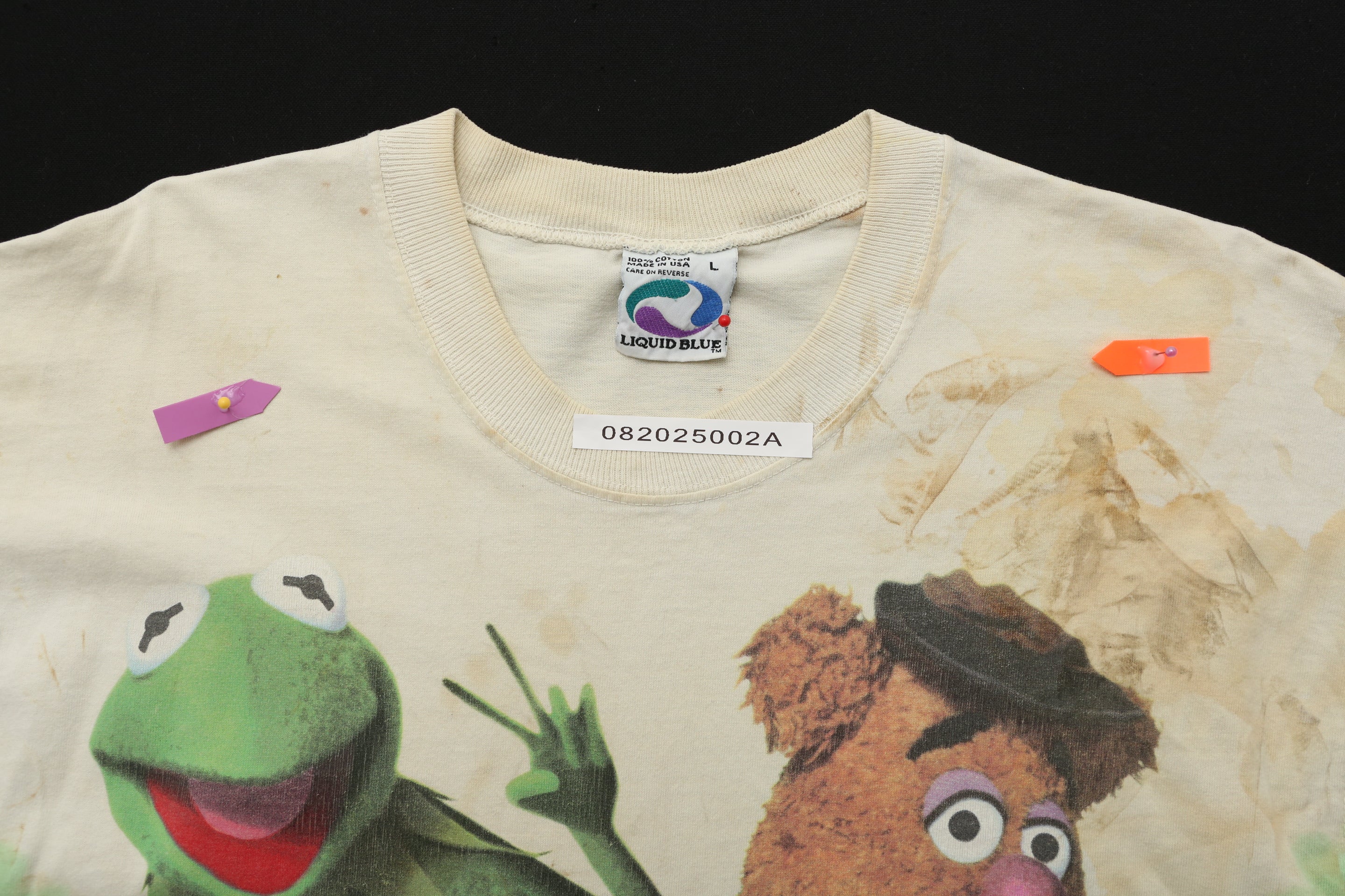 The Muppets Liquid Blue Tie Dye Vintage T-Shirt