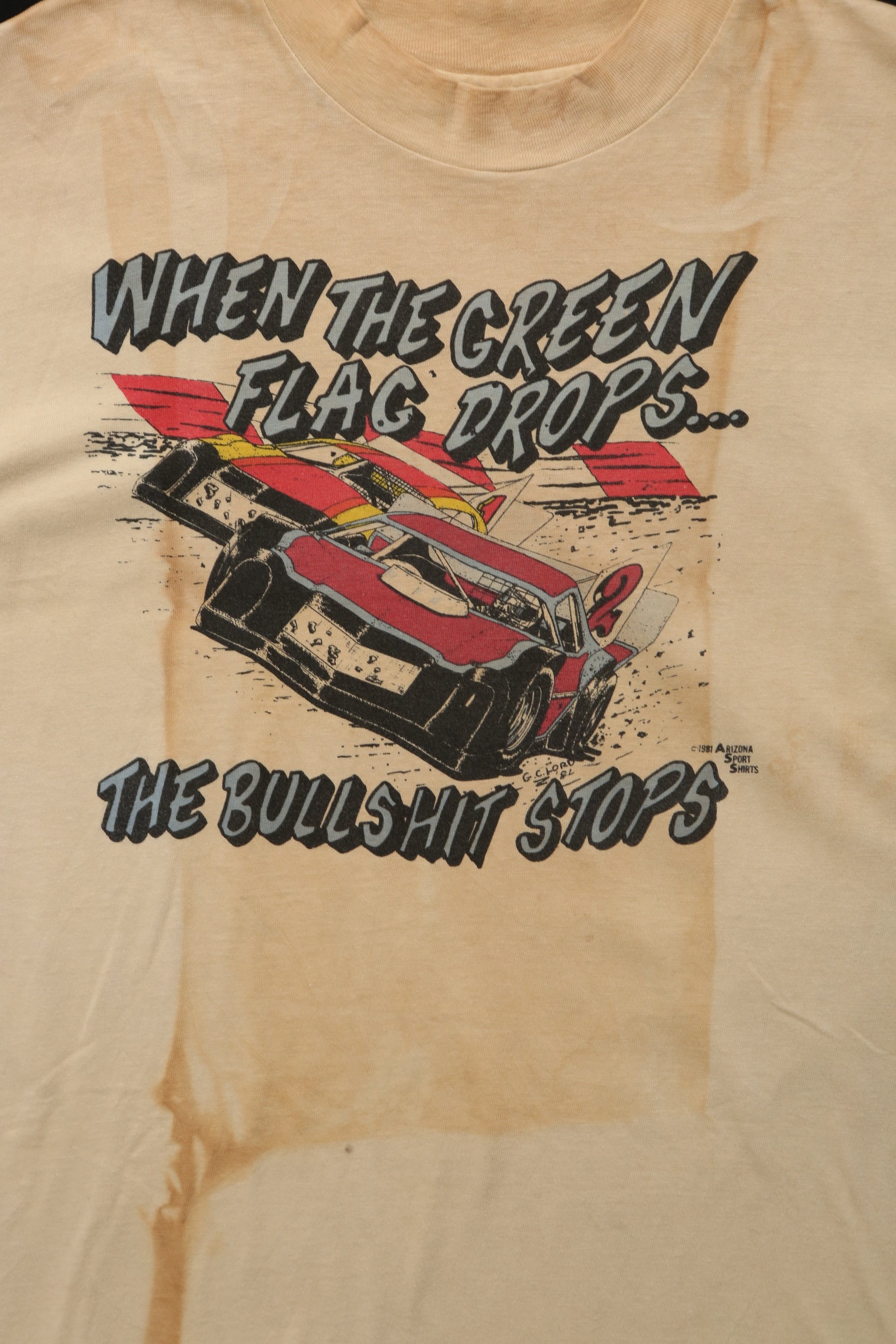 1981 Arizona Sport Racing Graphic T-shirt