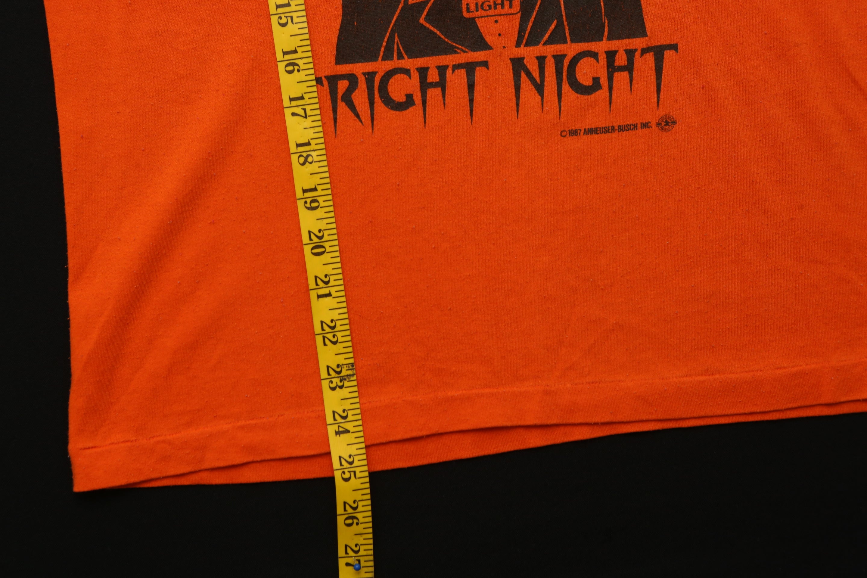 1987 Bud Light Halloween Graphic Shirt