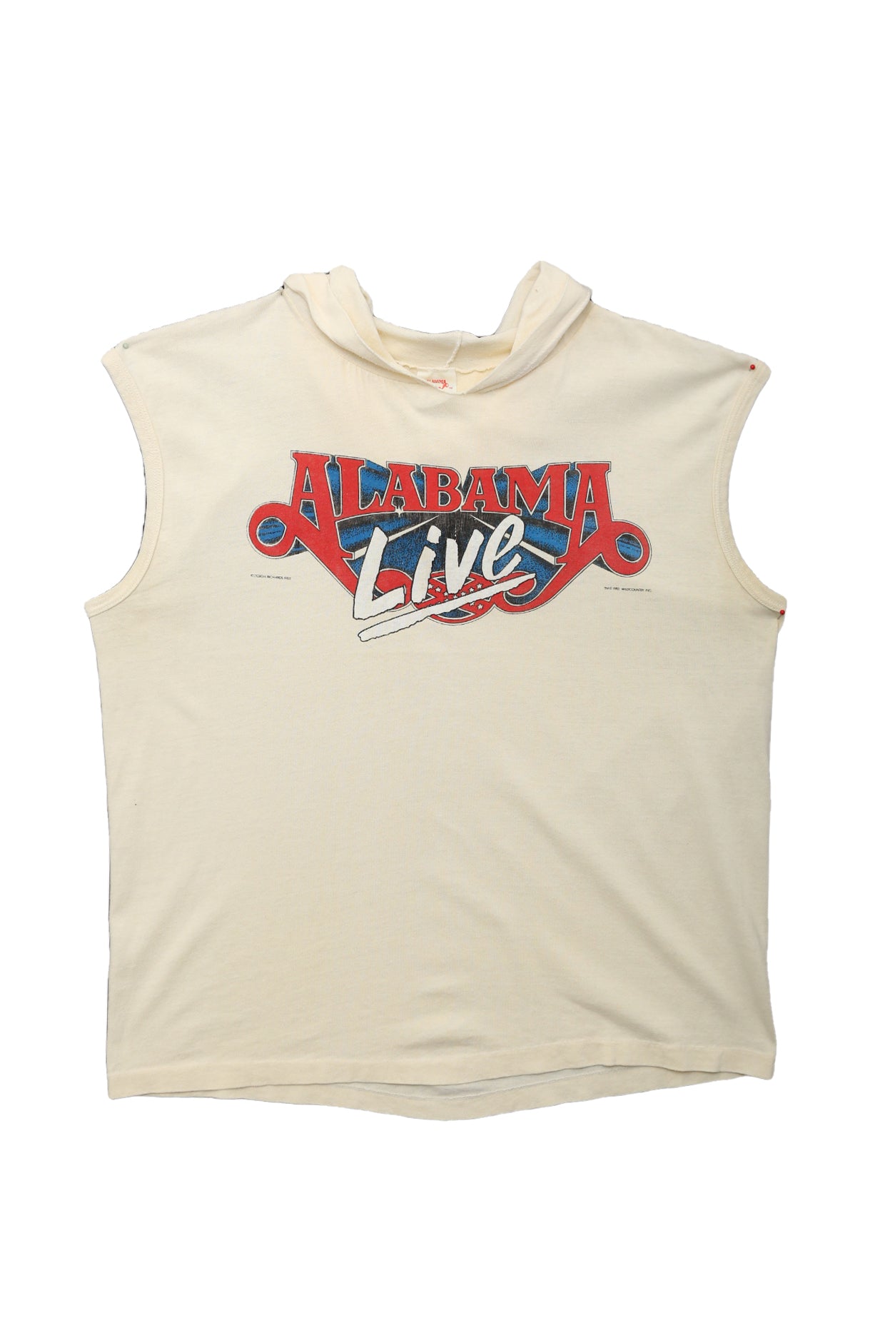 Vintage Alabama Sleeveless Hooded T-Shirt