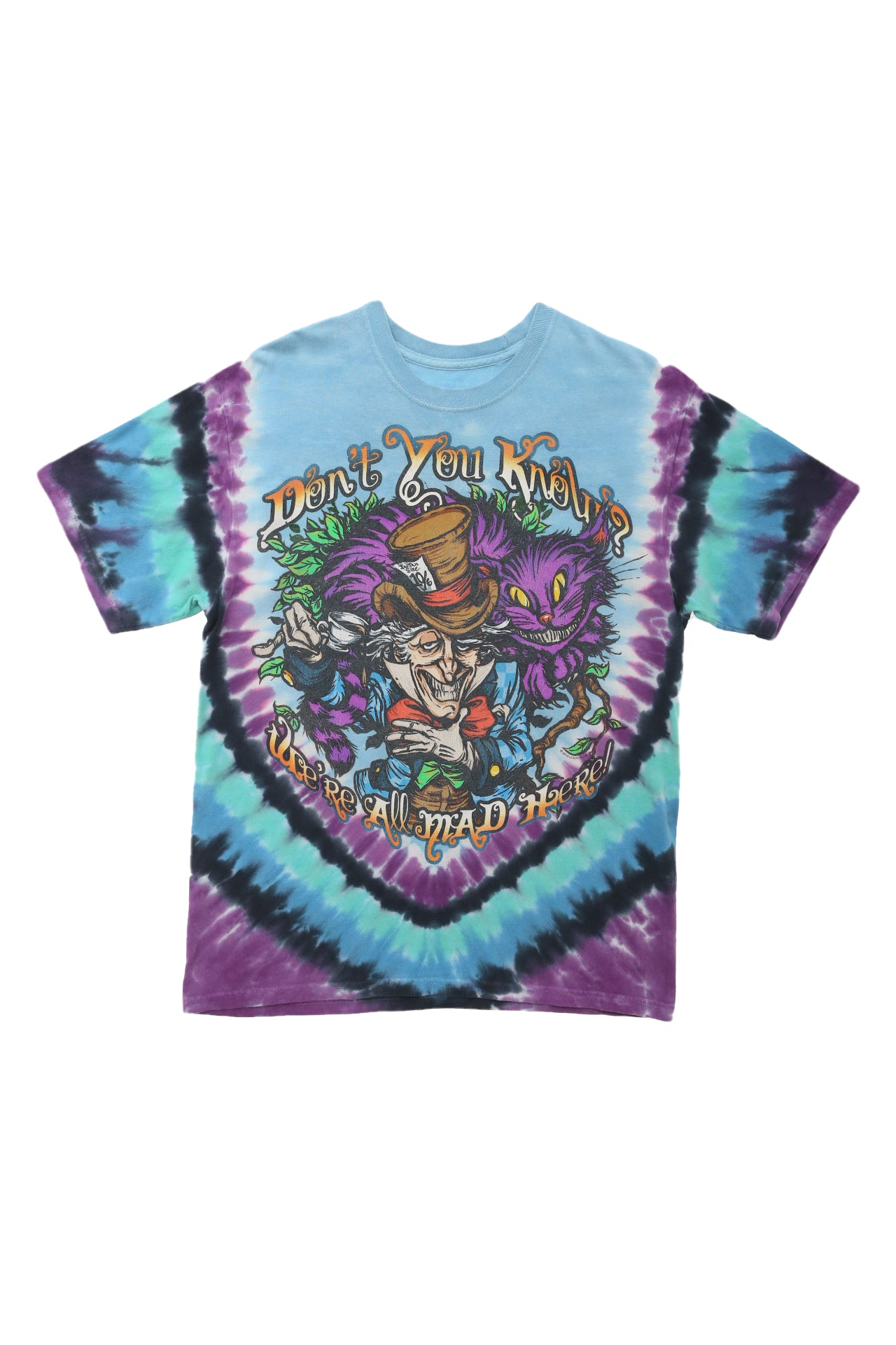Liquid Blue Alice in Wonderland Tie Dye Shirt