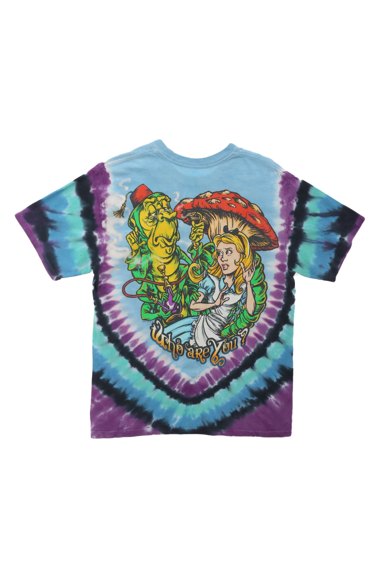 Liquid Blue Alice in Wonderland Tie Dye Shirt