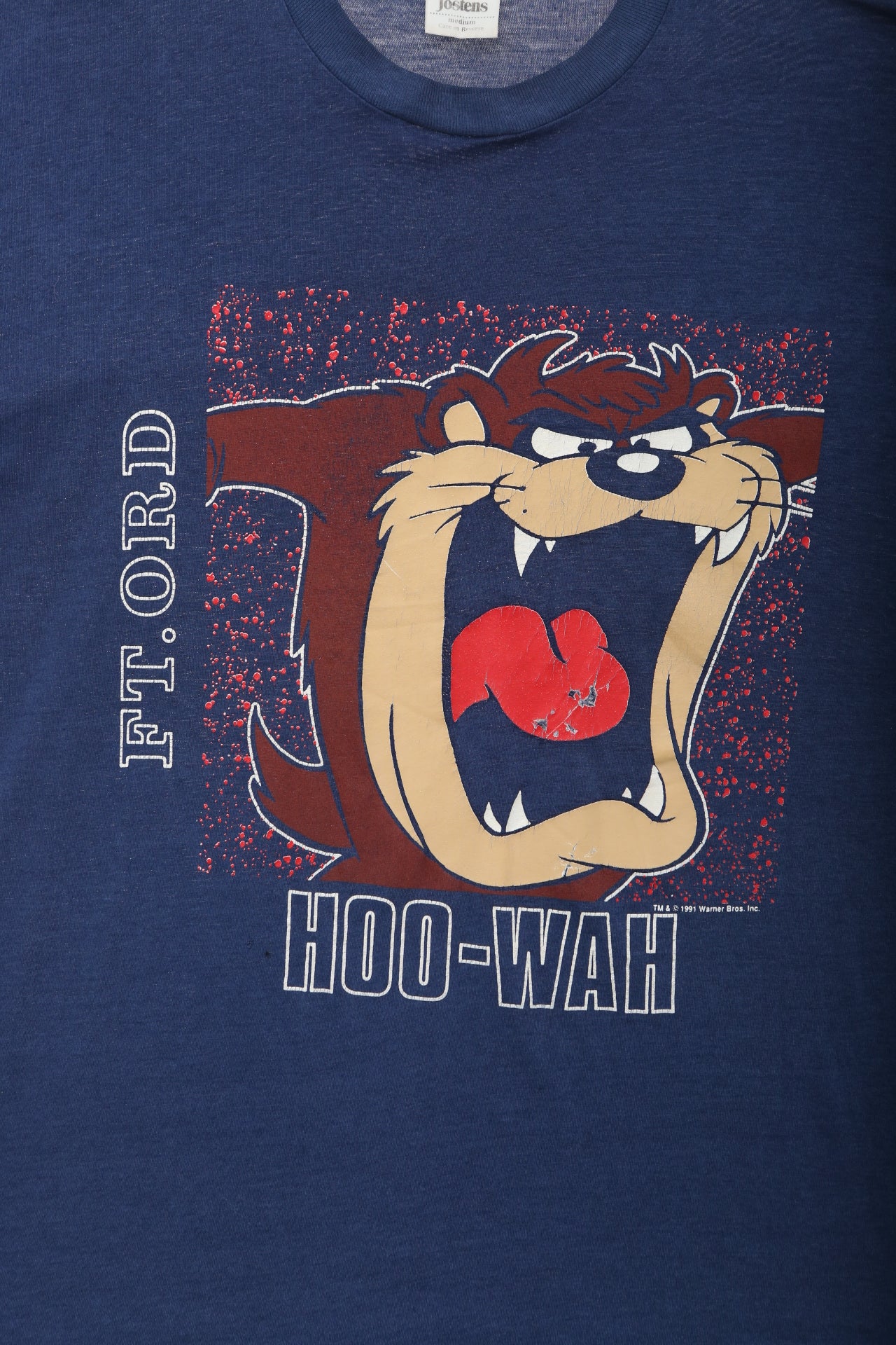 1991 Vintage Jostens Fort Ord Tasmanian Devil Graphic T-Shirt