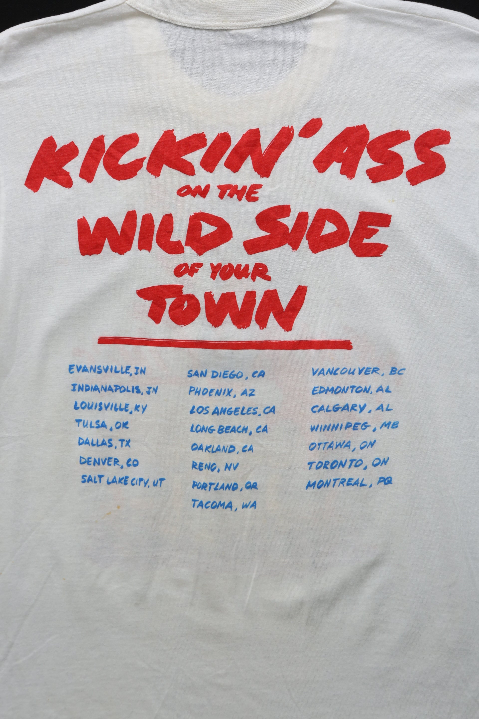 RARE Motley Crue Kickin' Ass Tour T-shirt