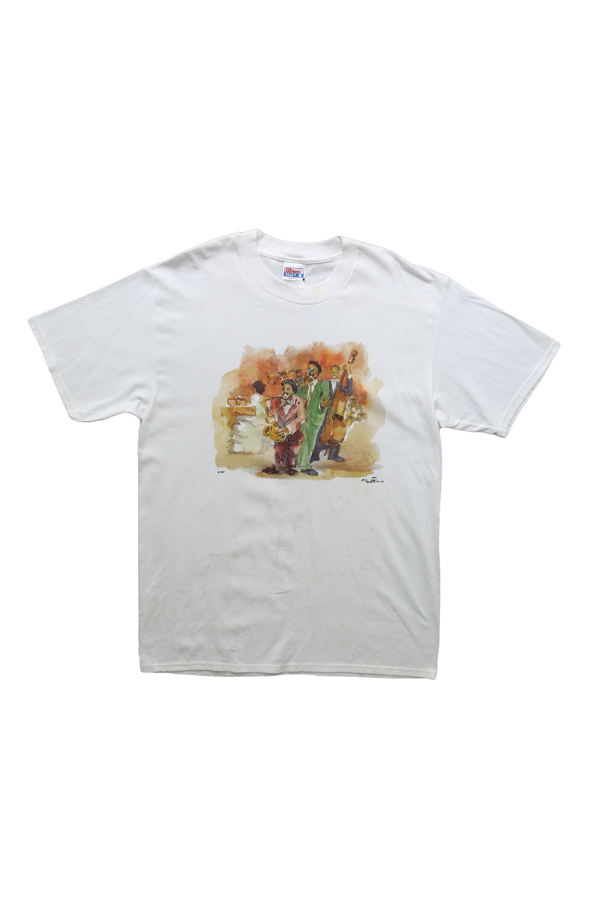 Hanes Beefy Jazz Musicians Graphic T-shirt