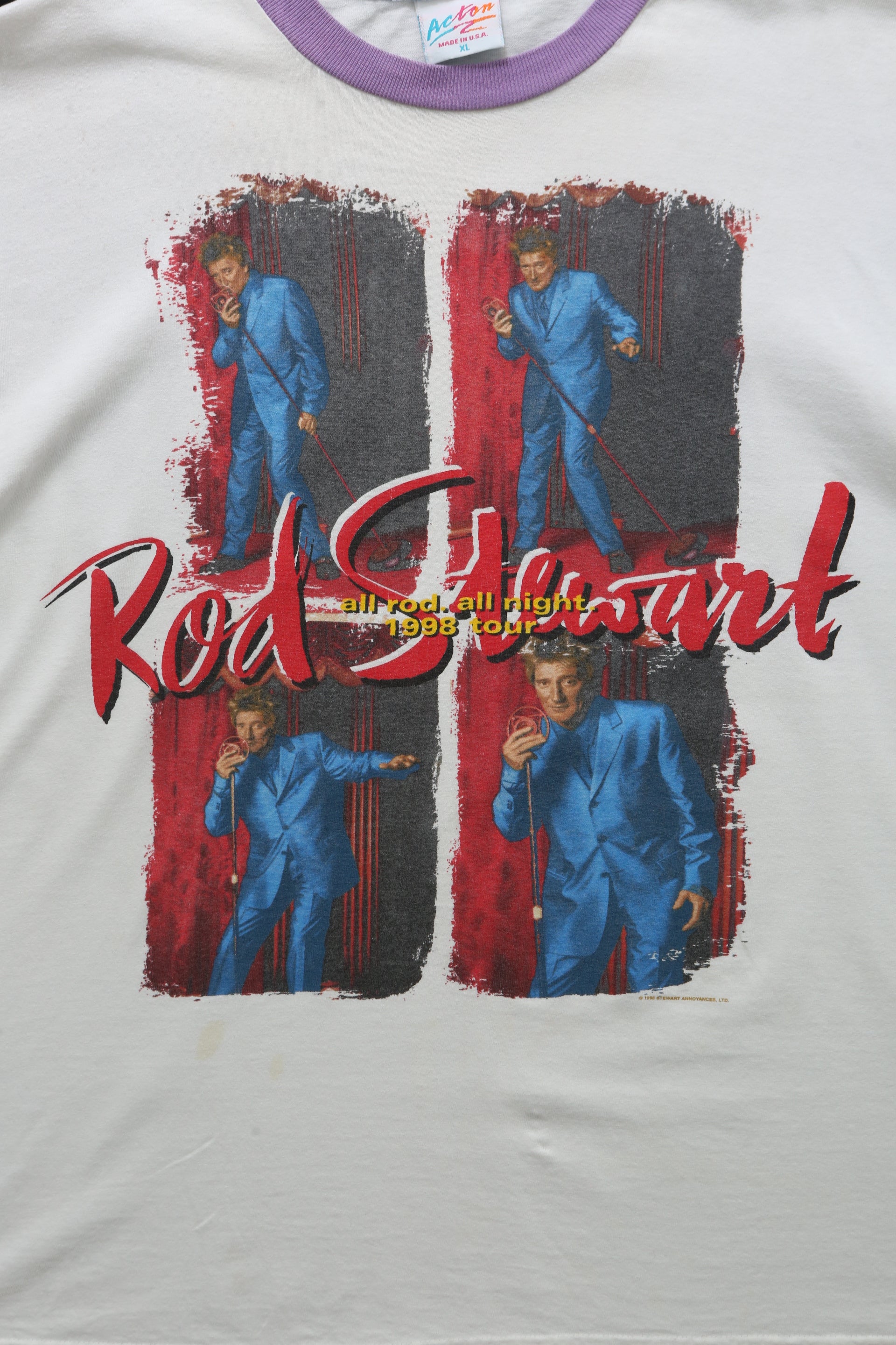 1998 Rod Stuart Tour T-shirt