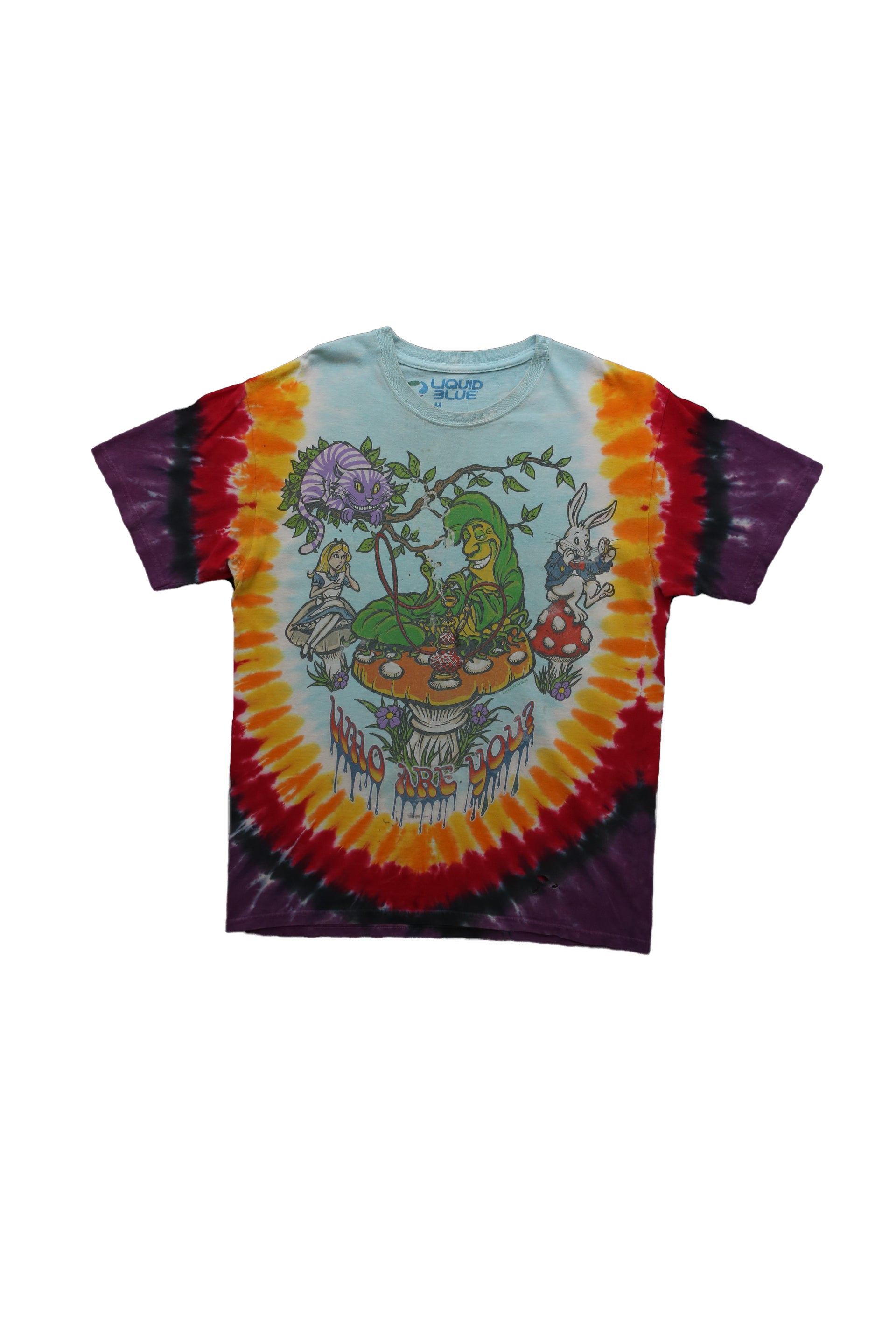 Liquid Blue Alice in Wonderland Tie Dye Shirt