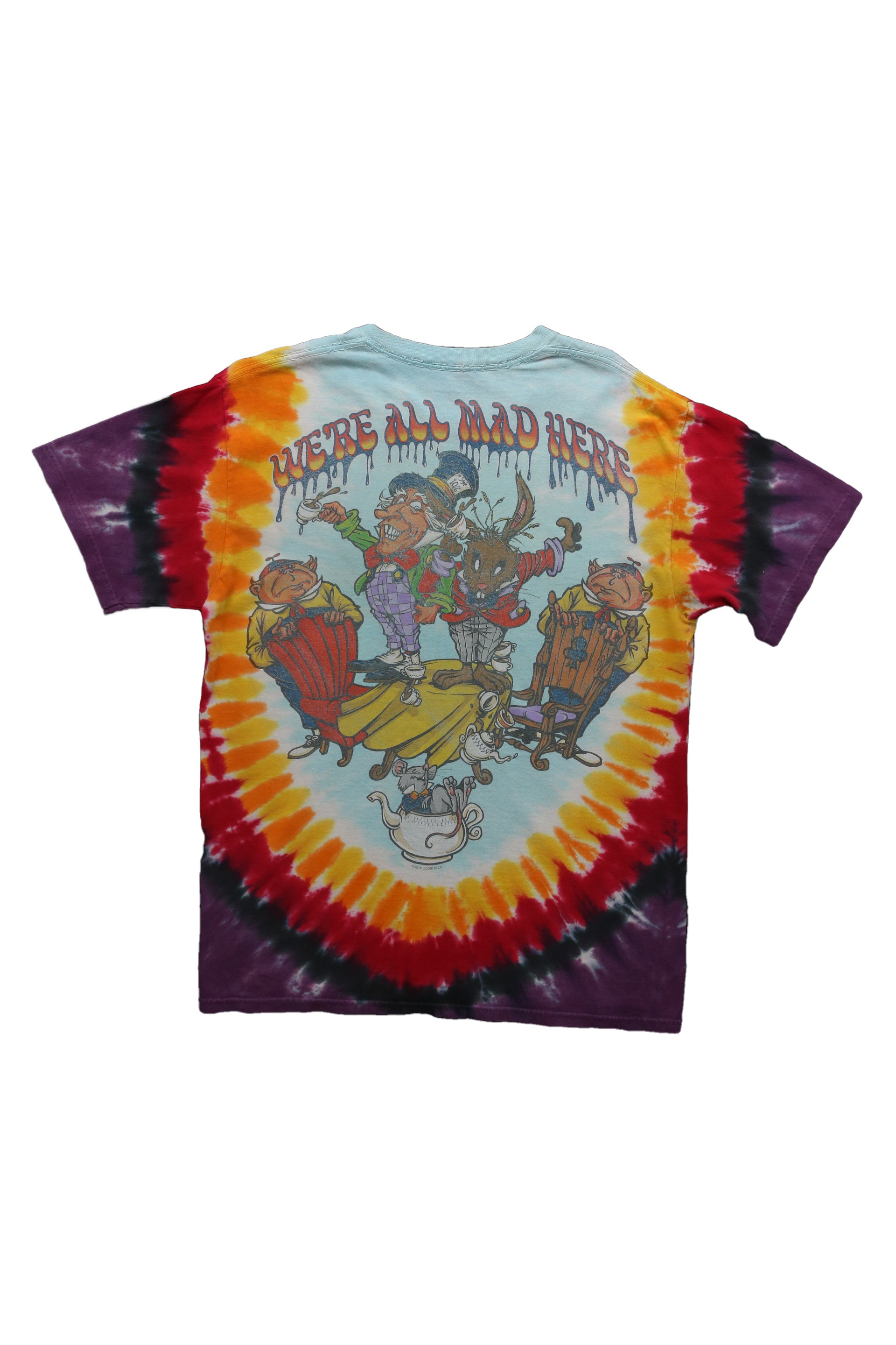 Liquid Blue Alice in Wonderland Tie Dye Shirt
