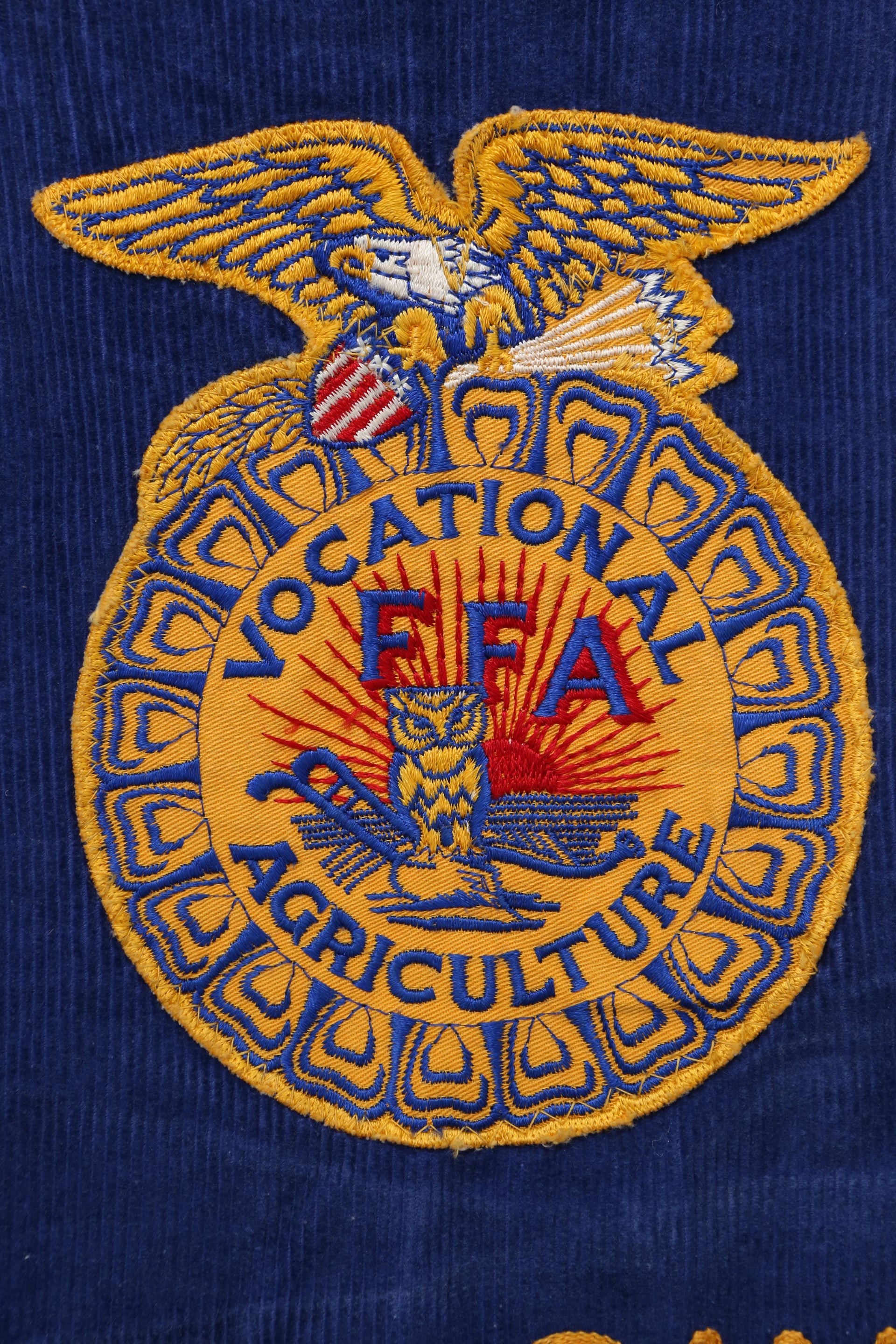 National FFA Organization Blue Corduroy Jacket