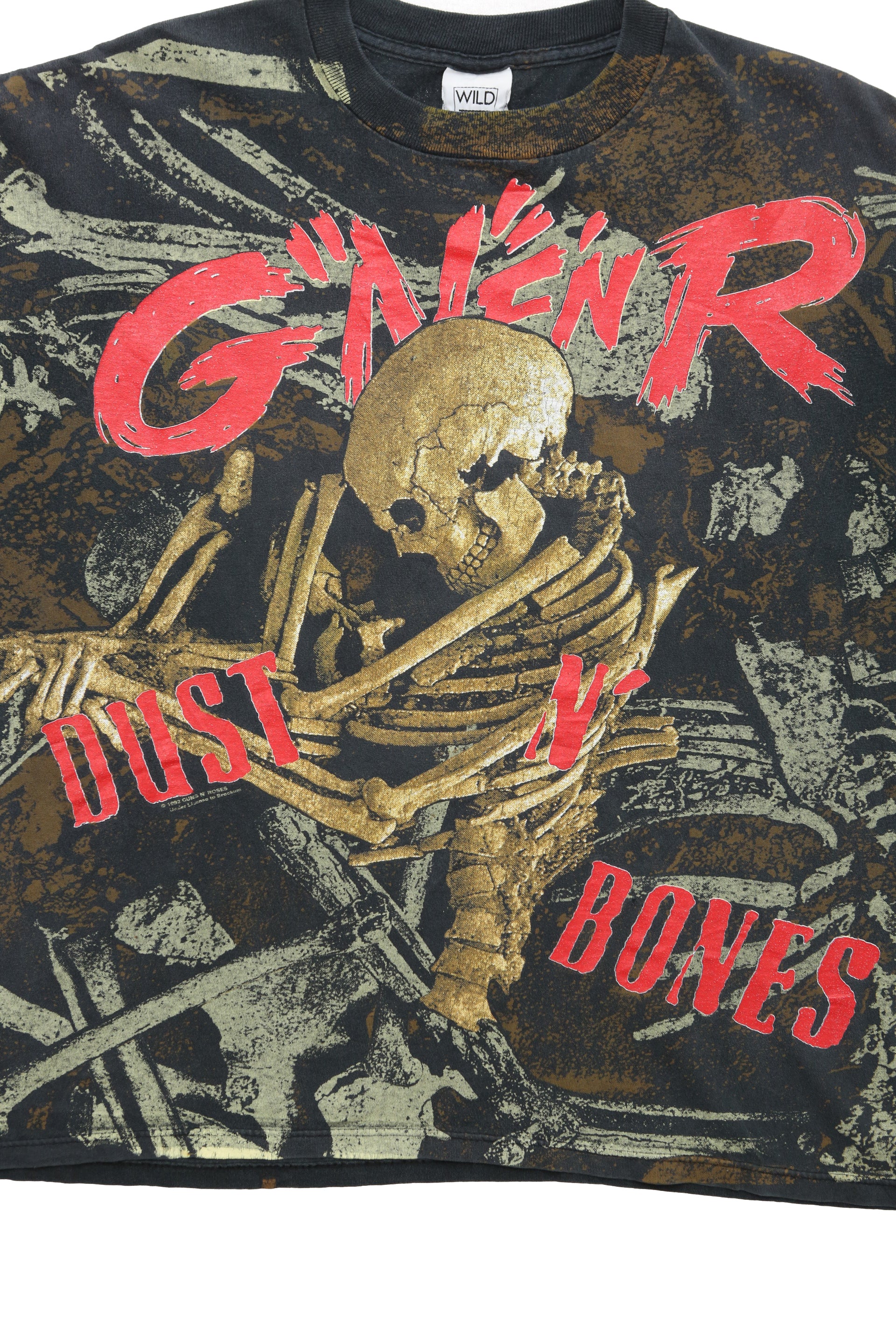 1992 Vintage Guns and Roses "Dust N' Bones" AOP T-shirts