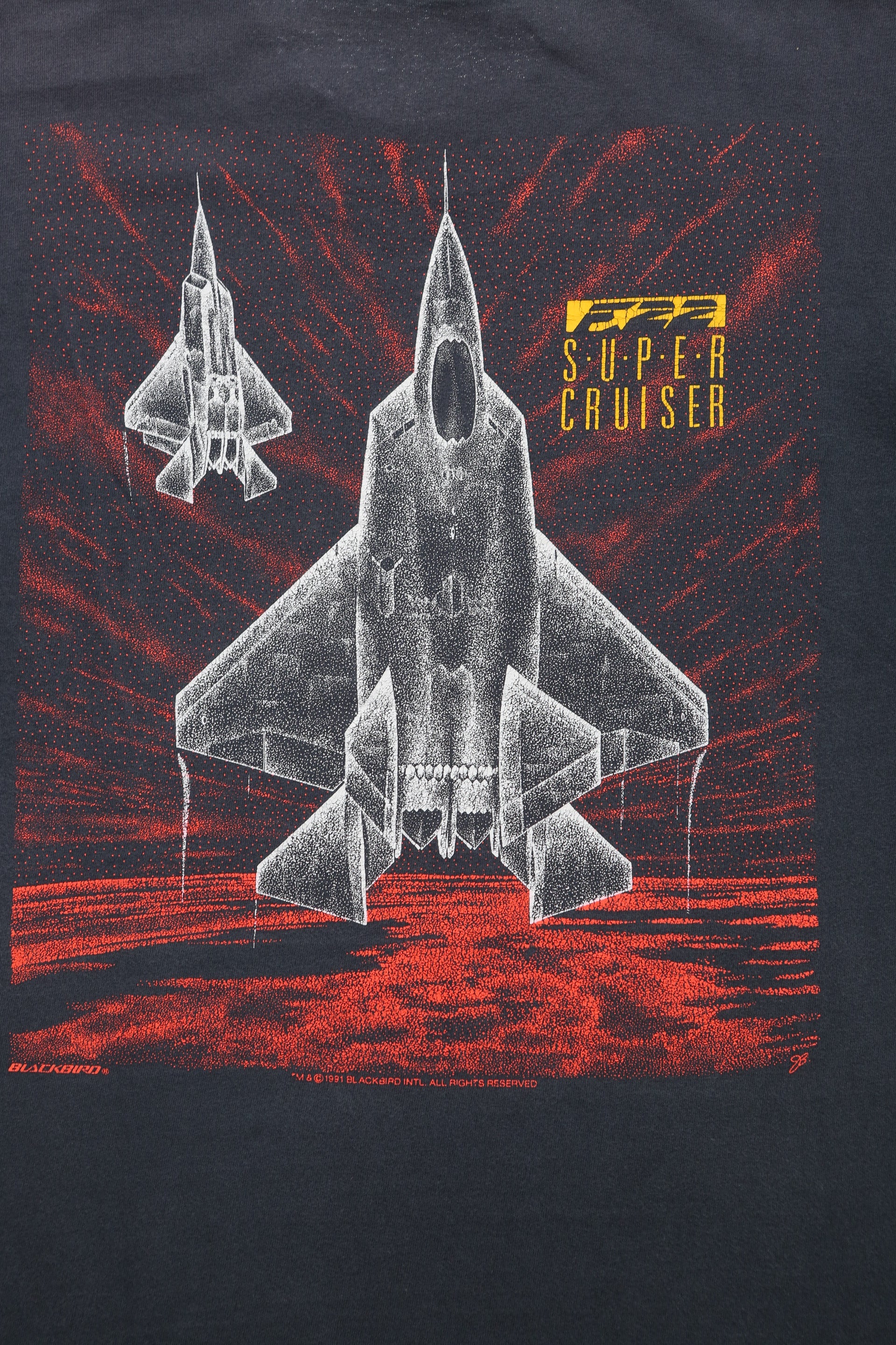 Vintage F-22 Super Cruiser Fighter Jet T-Shirt