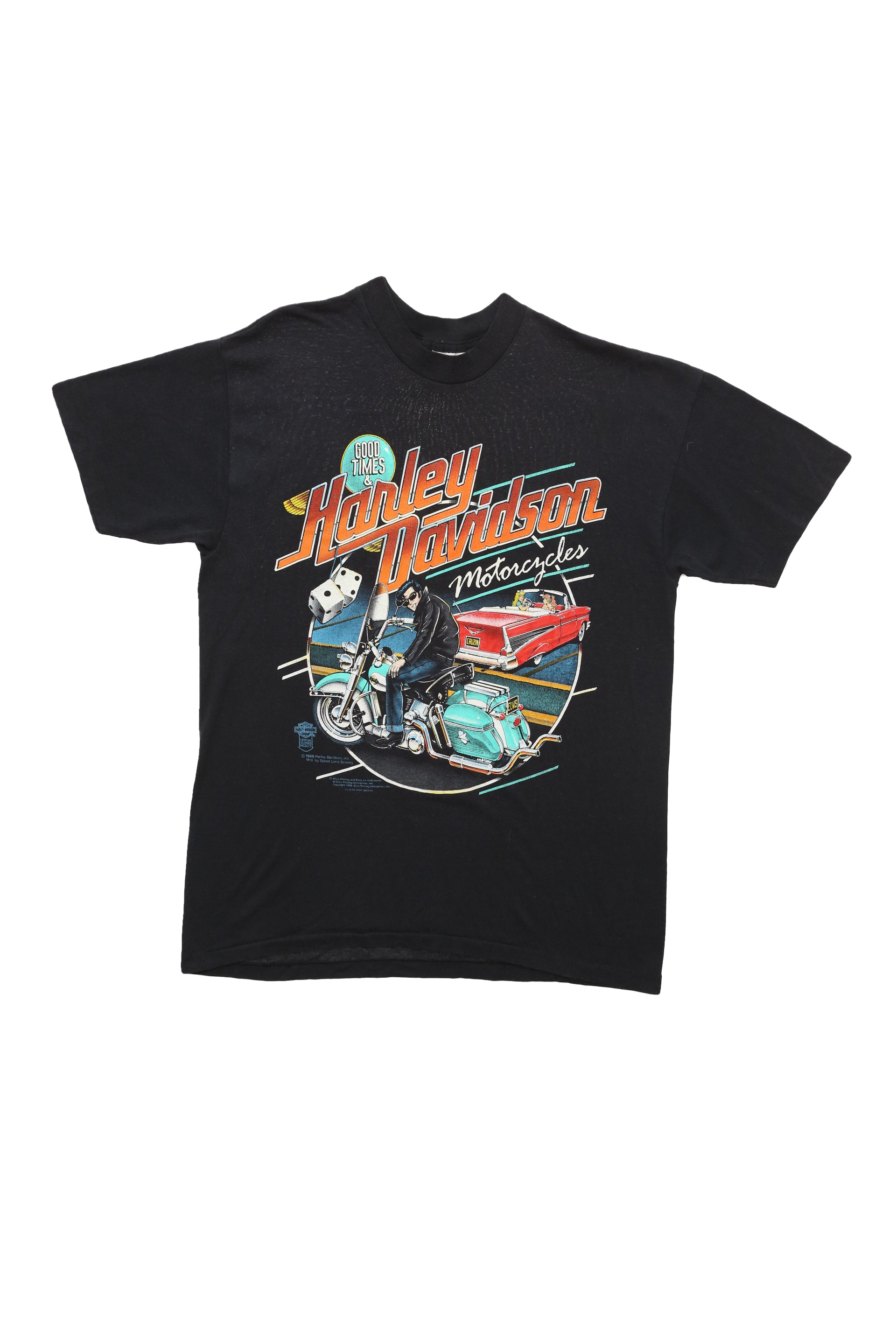 1989 Vintage Harley Davidson x Elvis Presley Collab T Shirt