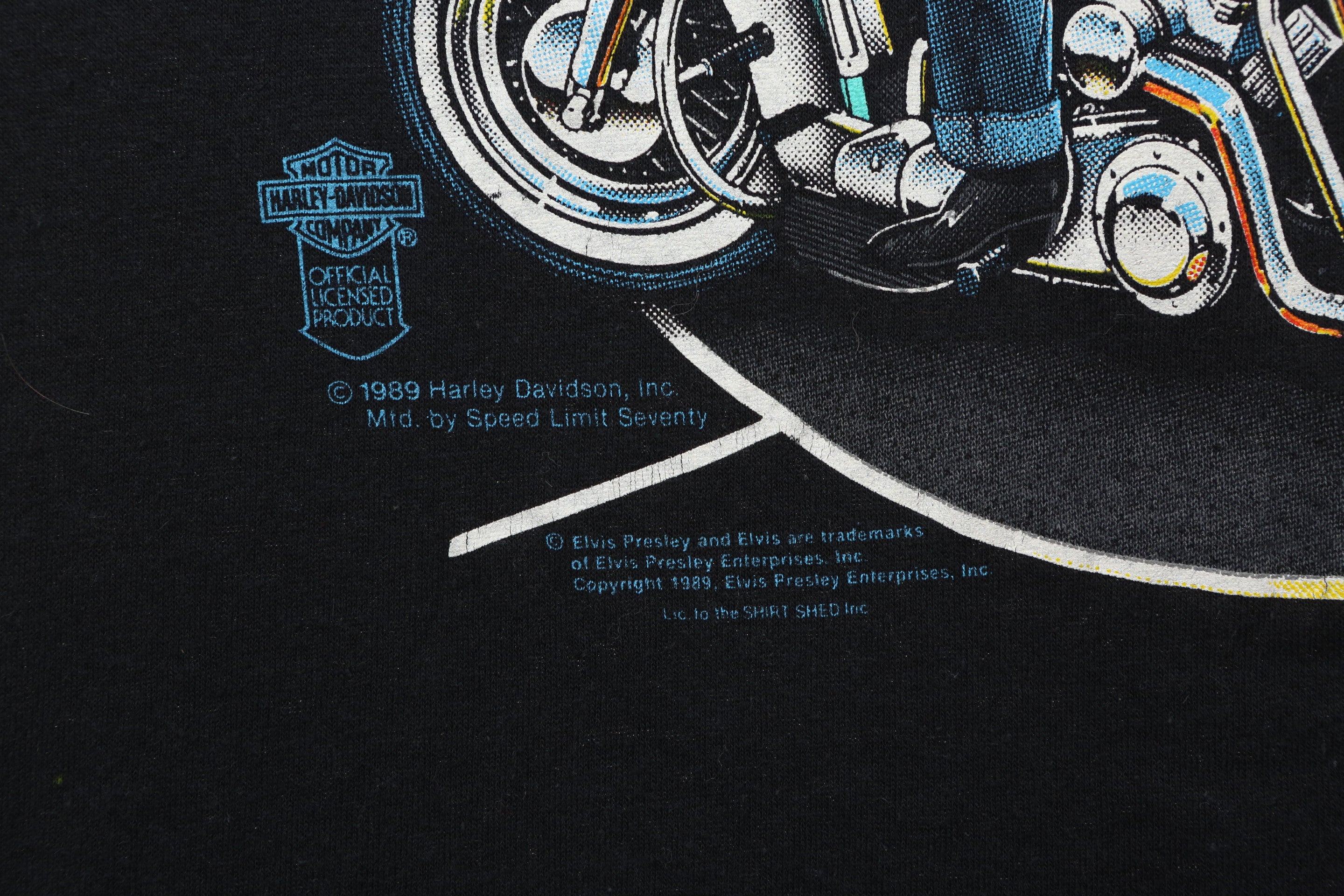 1989 Vintage Harley Davidson x Elvis Presley Collab T Shirt