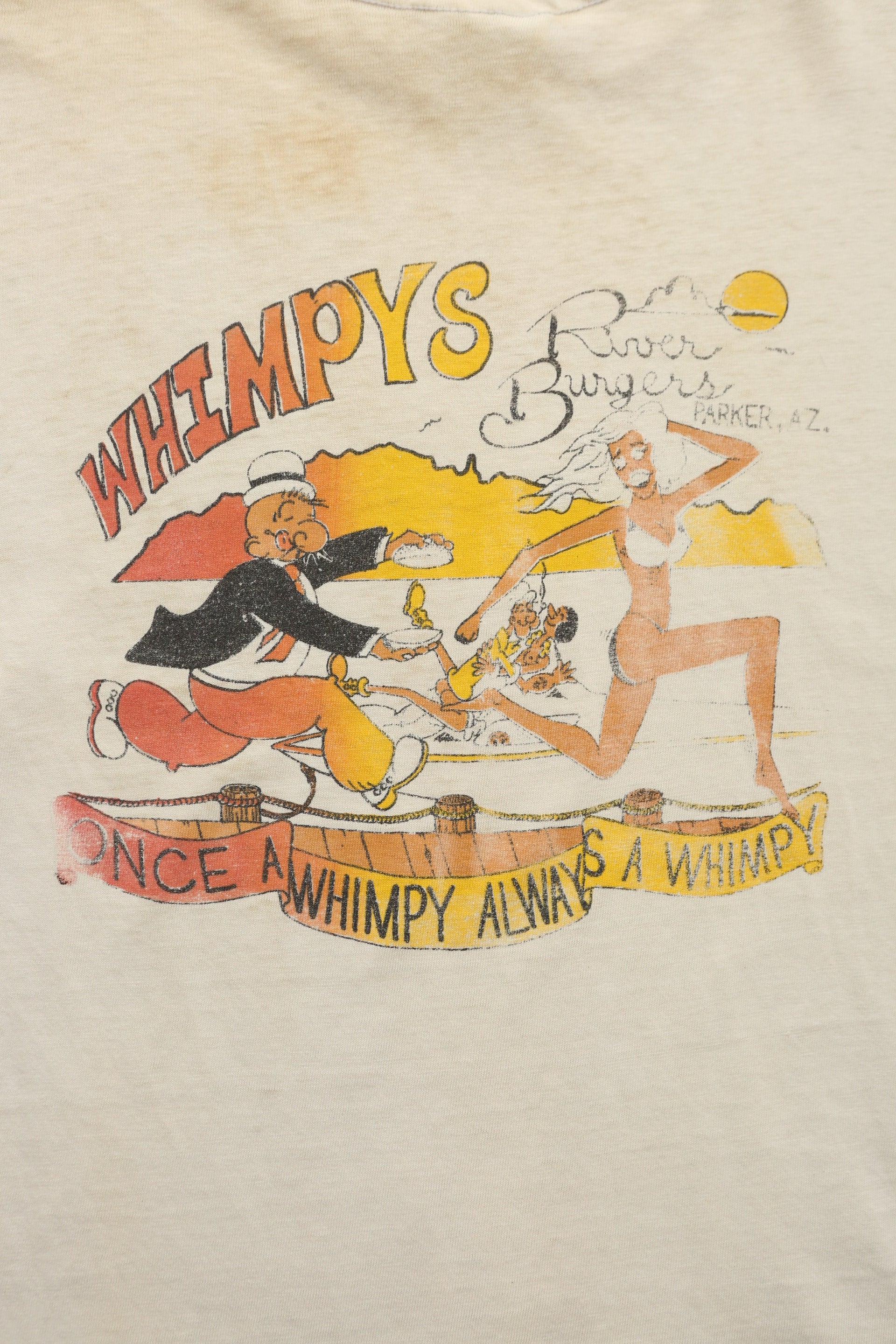 1980's Wimpys River Burger Promo T-shirt