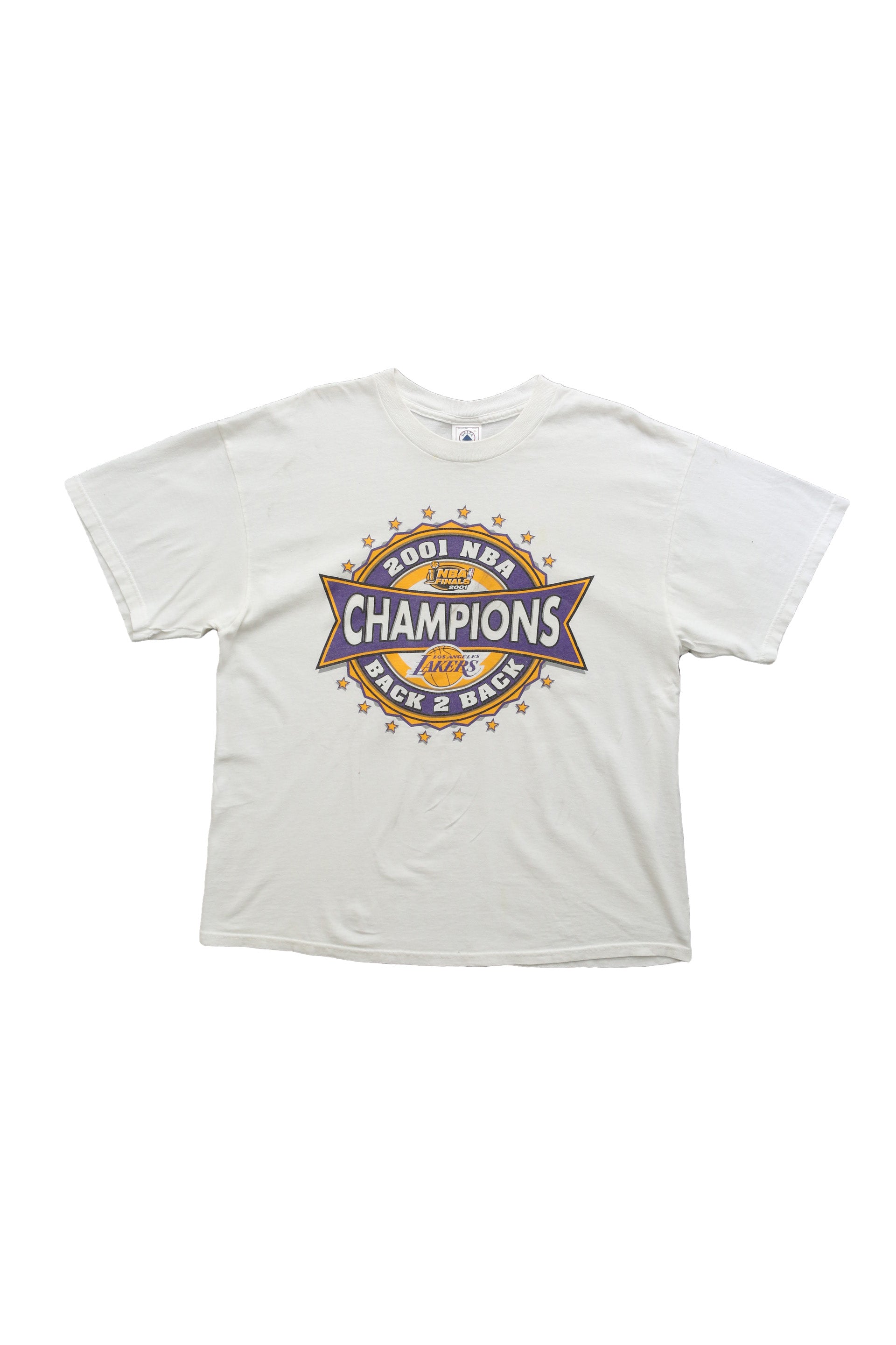 Y2K 2001 Los Angeles Lakers Back to Back Champions T-Shirt