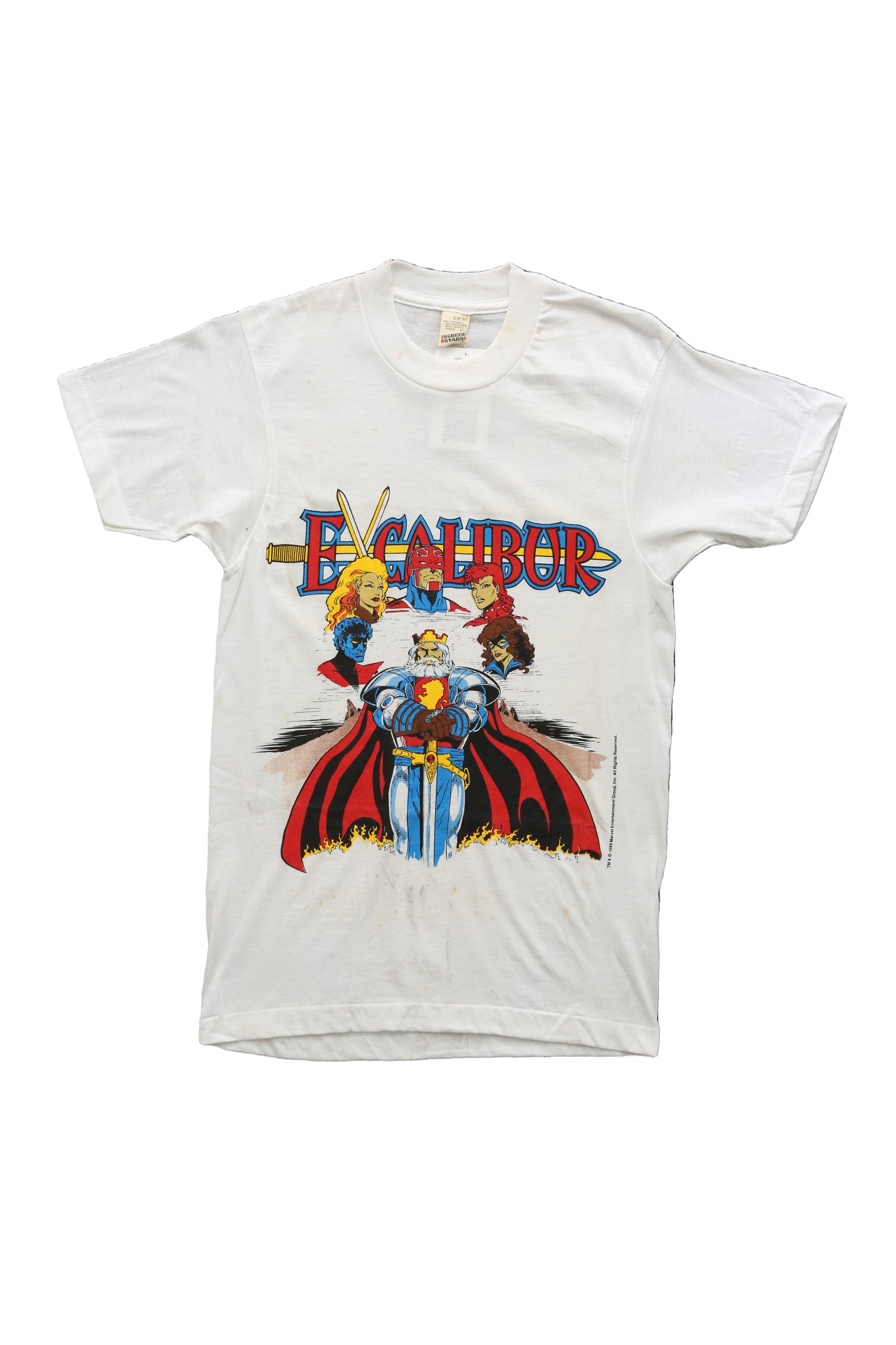 1988 Vintage Marvel Comics "Excalibur" Promotional T-Shirt