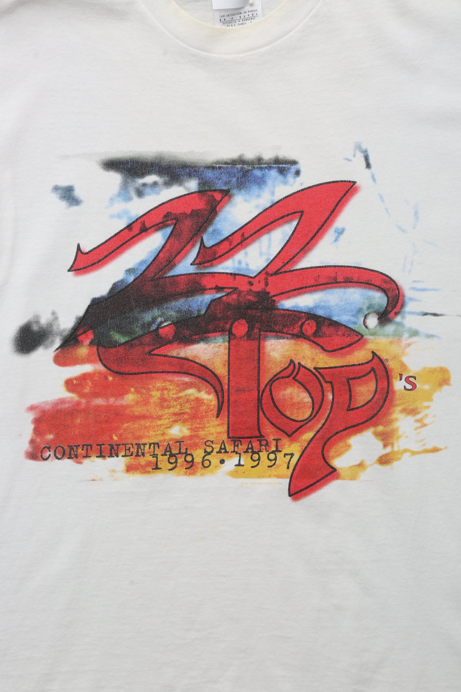1996 Vintage ZZ Top Concert Tour tee