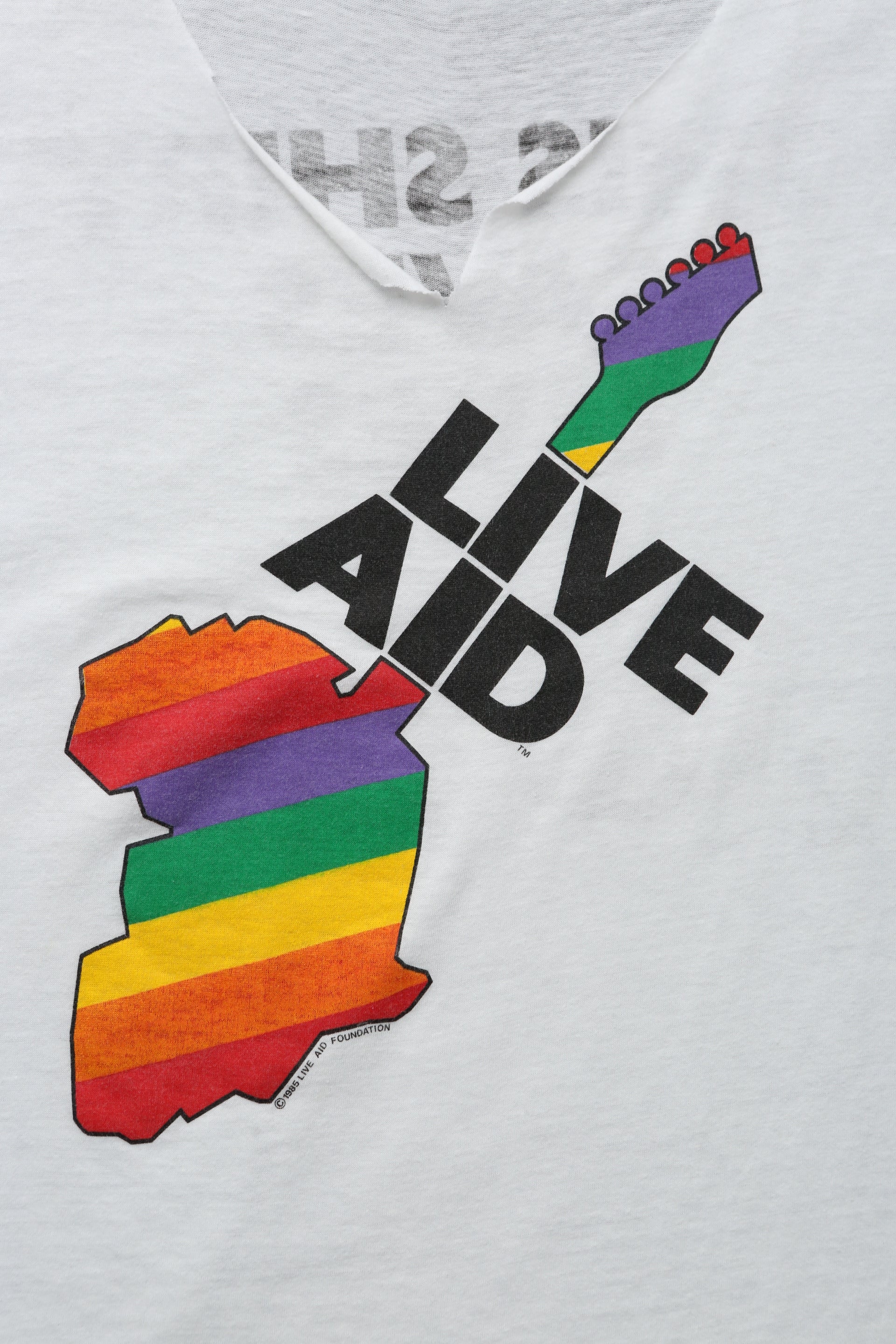 1985 Vintage Live Aid concert promo tee