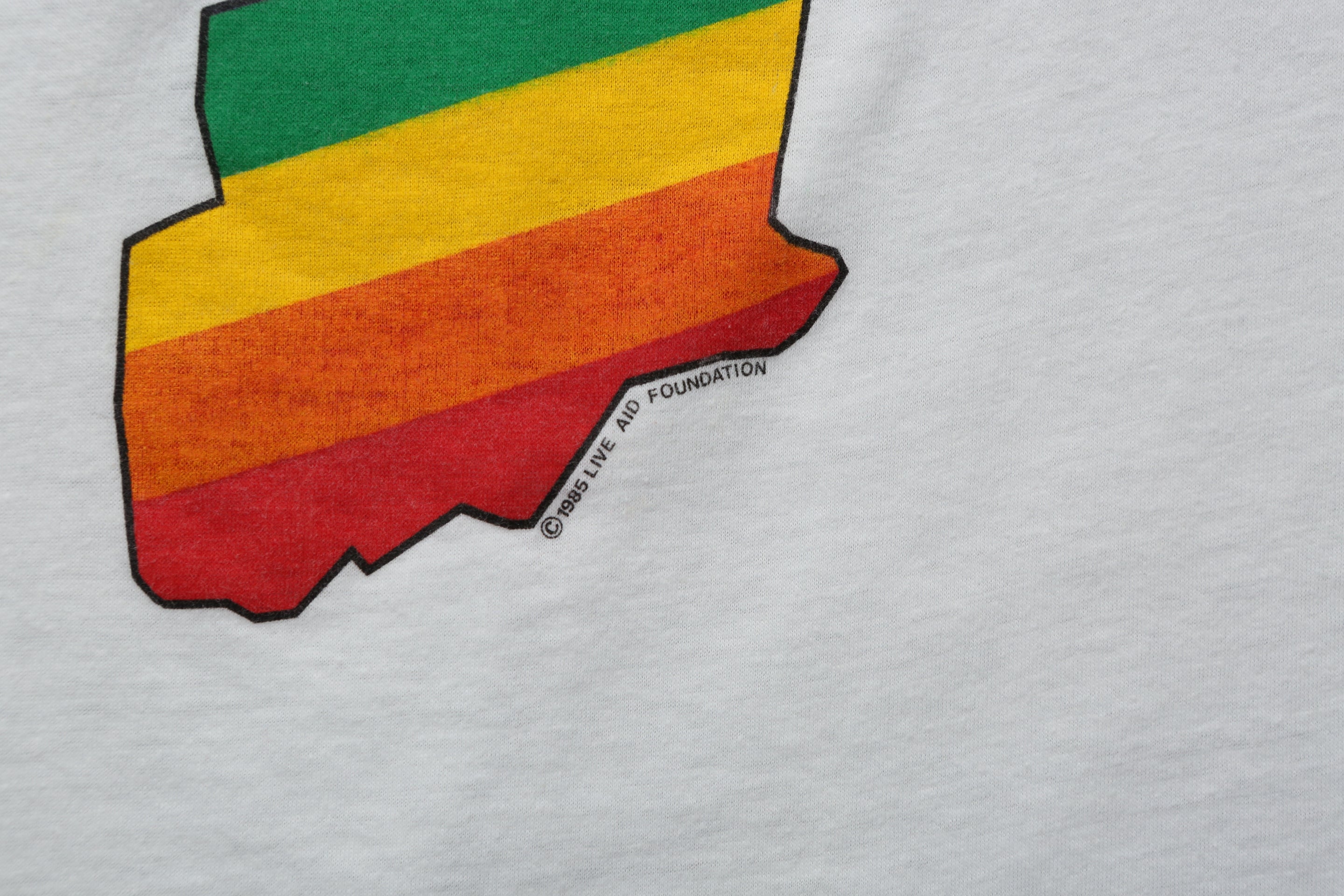 1985 Vintage Live Aid concert promo tee