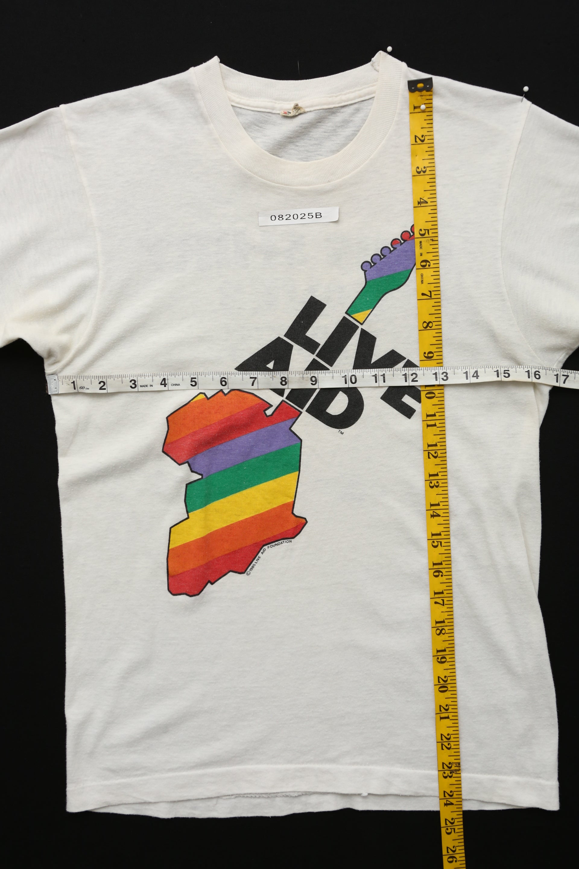 1985 Live Aid Concert promo T-shirt