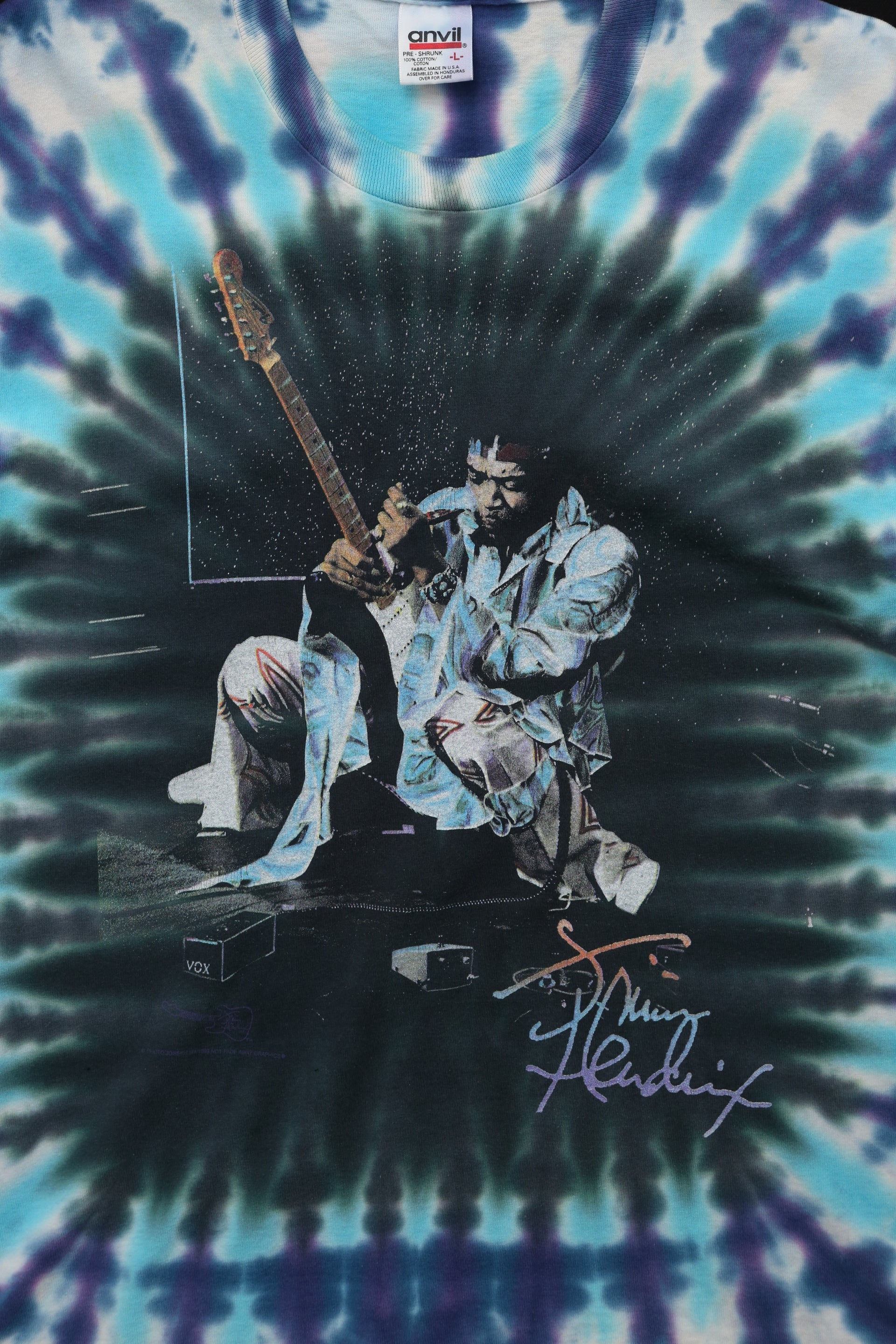 Jimmi Hendrix Tie Dye 90s tee