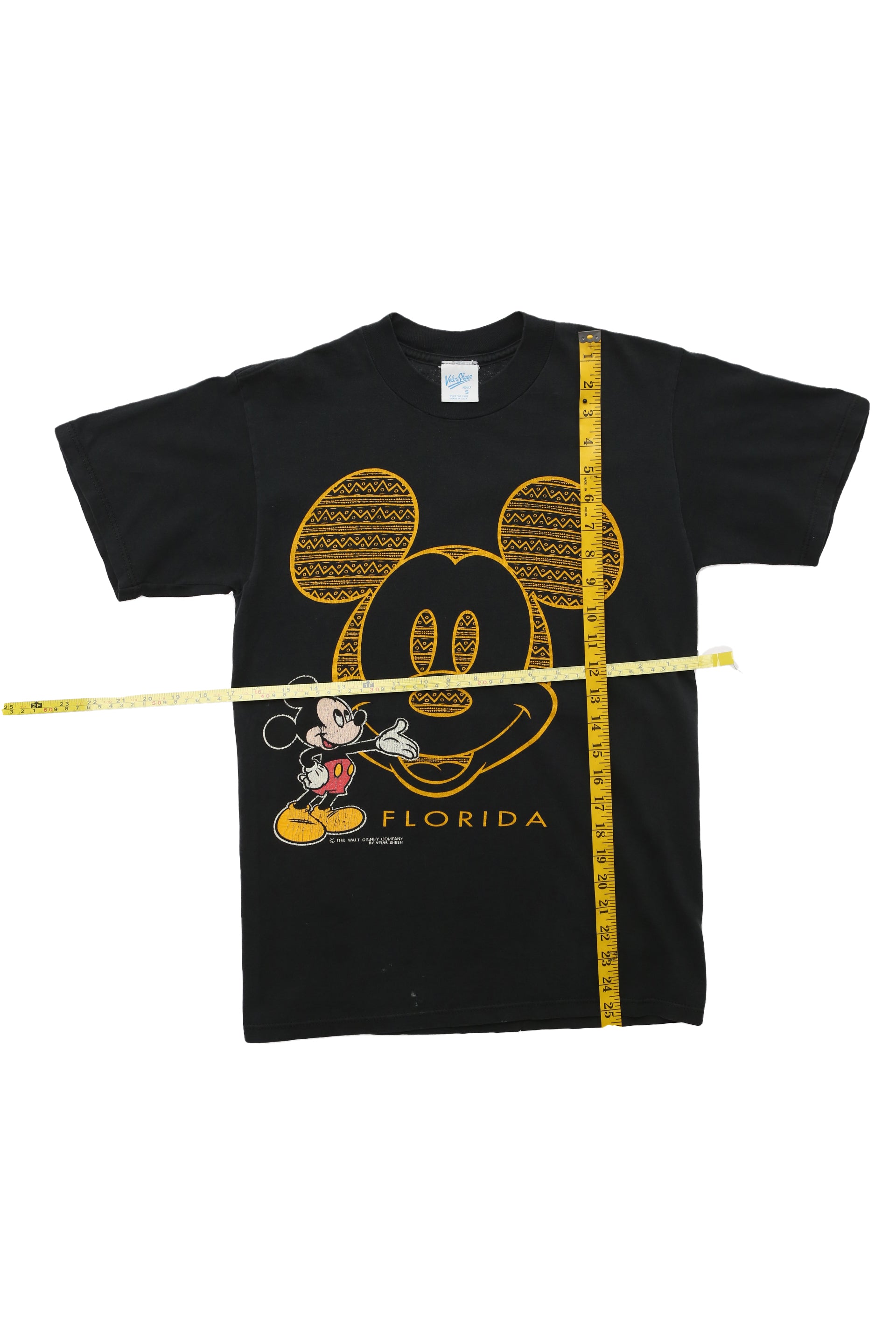 1990's Velva Sheen Mickey Mouse Florida Tribal Shirt