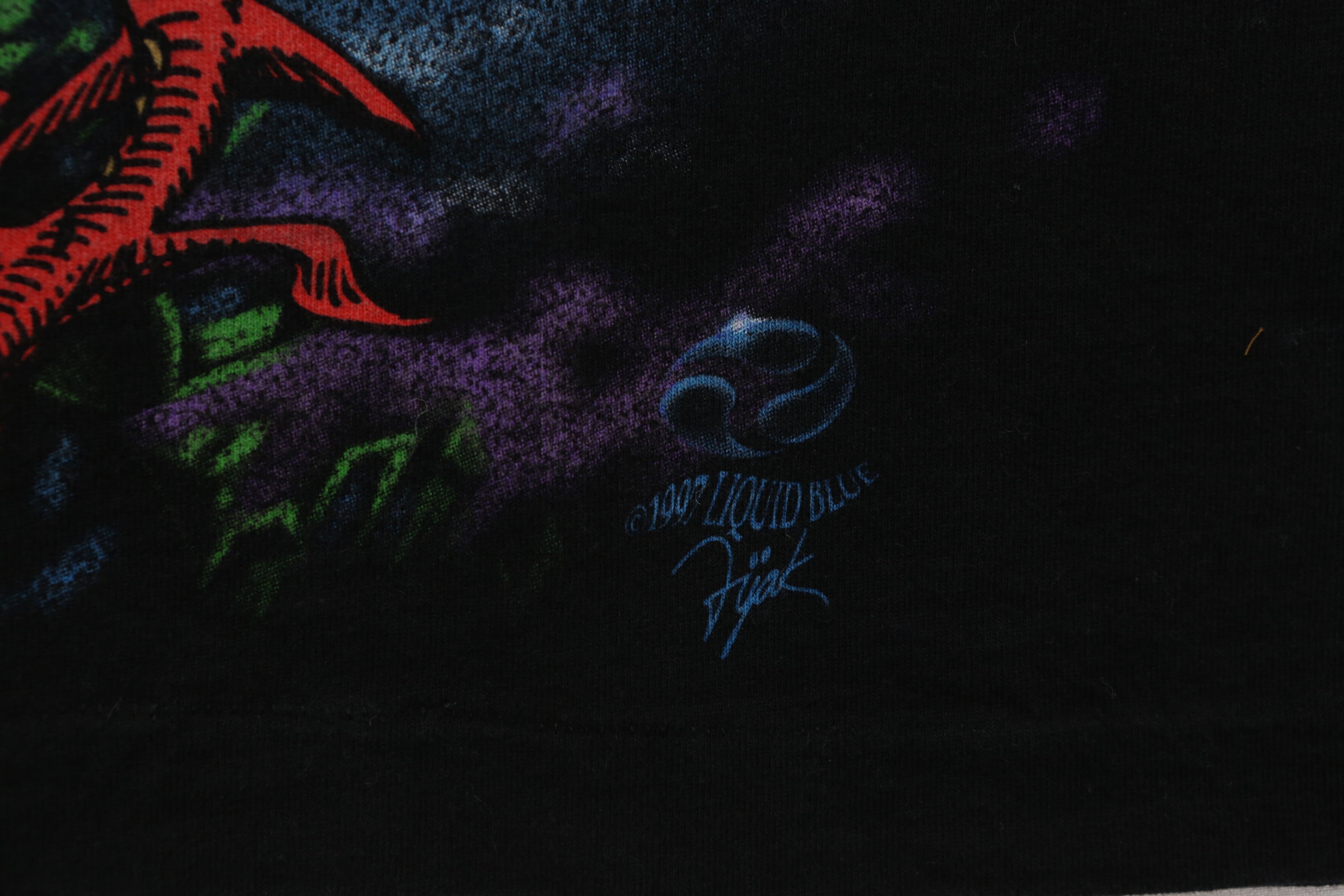 Liquid Blue 90's Wizard Dragon Graphic T-Shirt