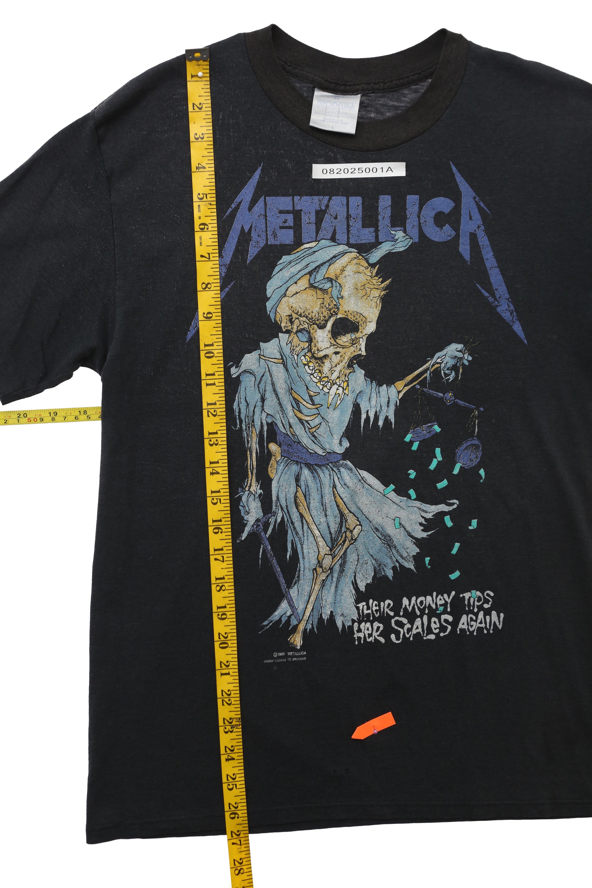 1994 Vintage Metallica "Their Money Tips Her Scales Again" T-shirt