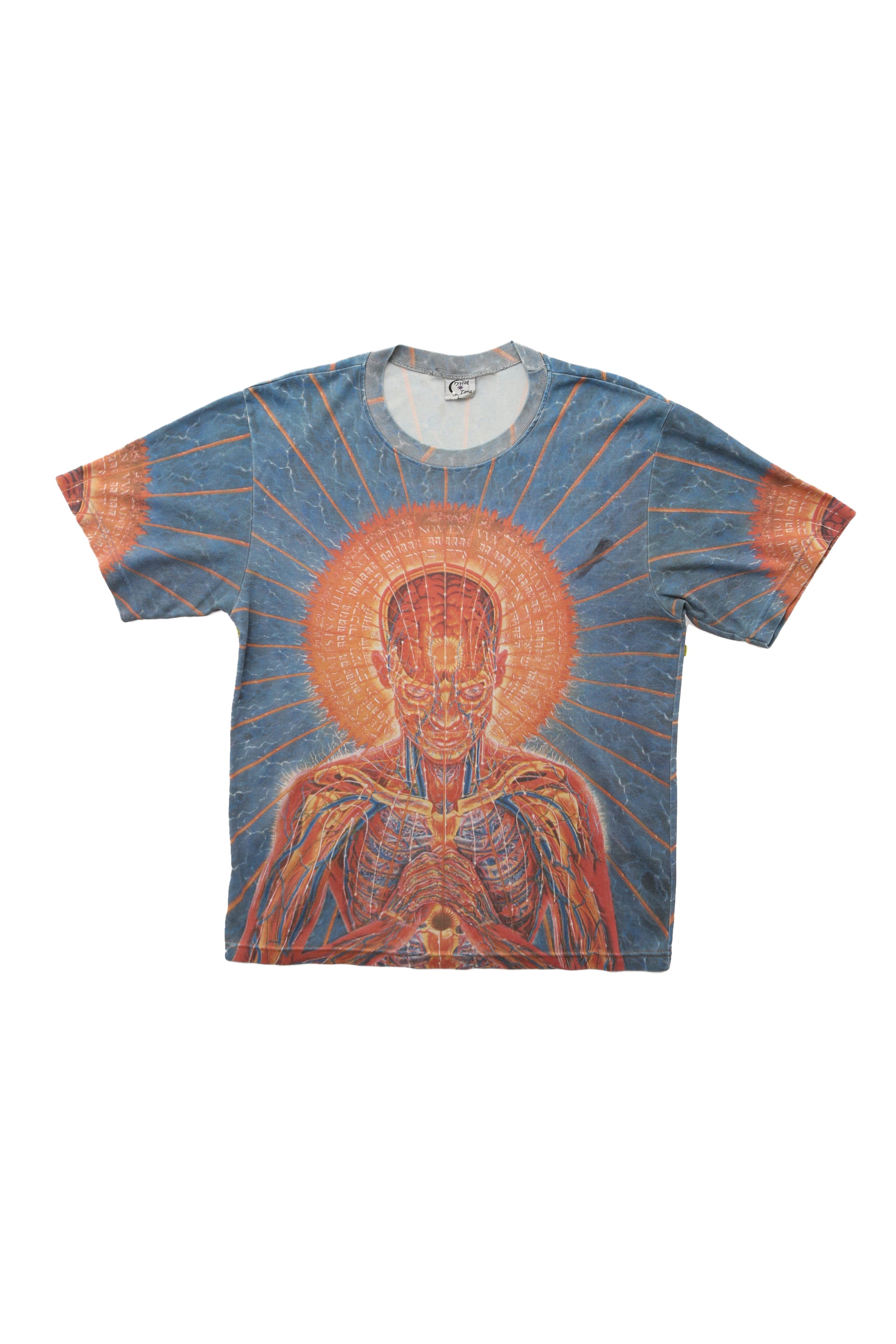 1990's Alex Grey Praying all-over print tee