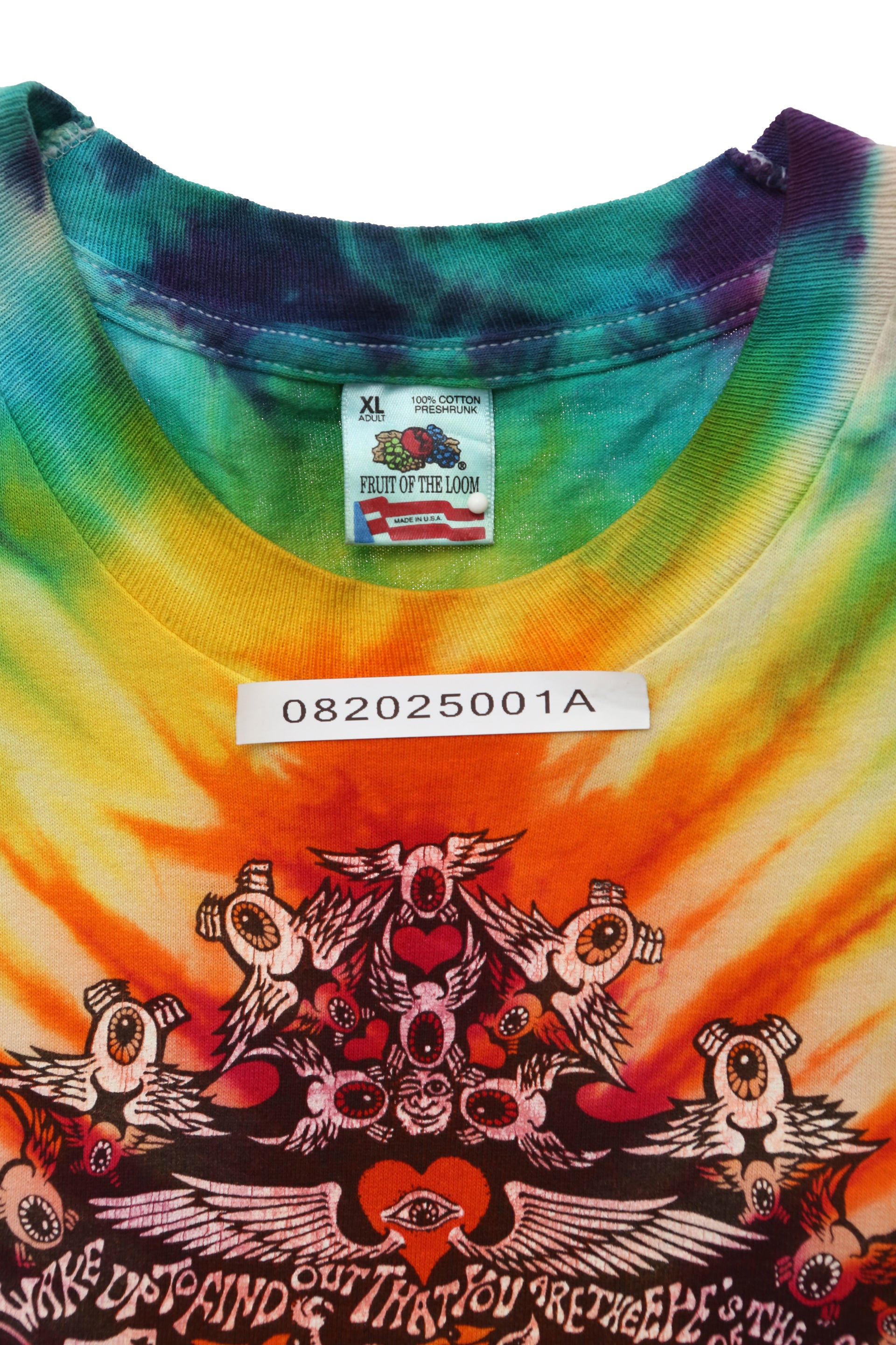 1988 Vintage Grateful Dead Eyes of the World Tie Dye tee