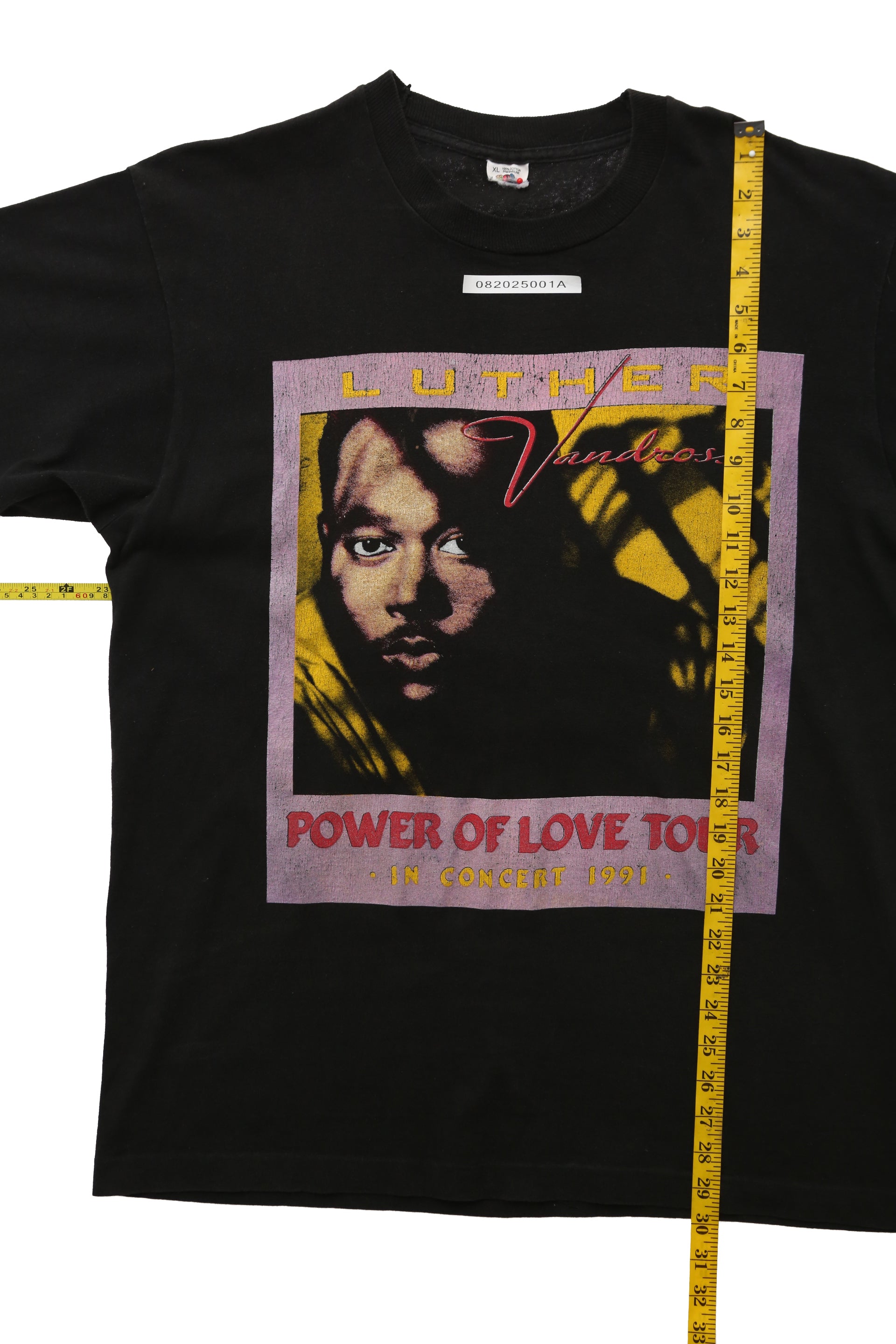 1991 Luther Vandross Power of Love Tour T-shirt