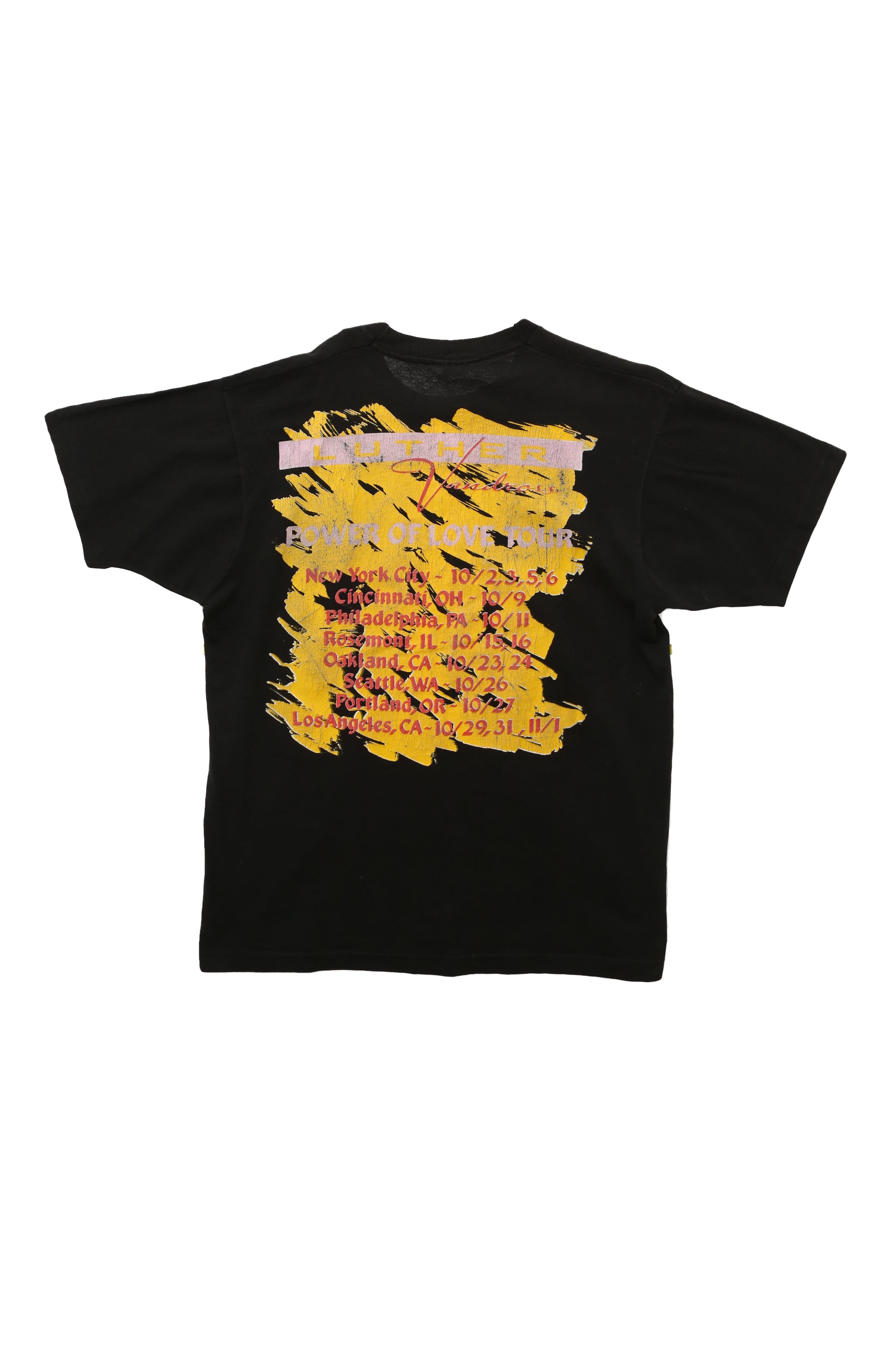 1991 Luther Vandross Power of Love Tour T-shirt