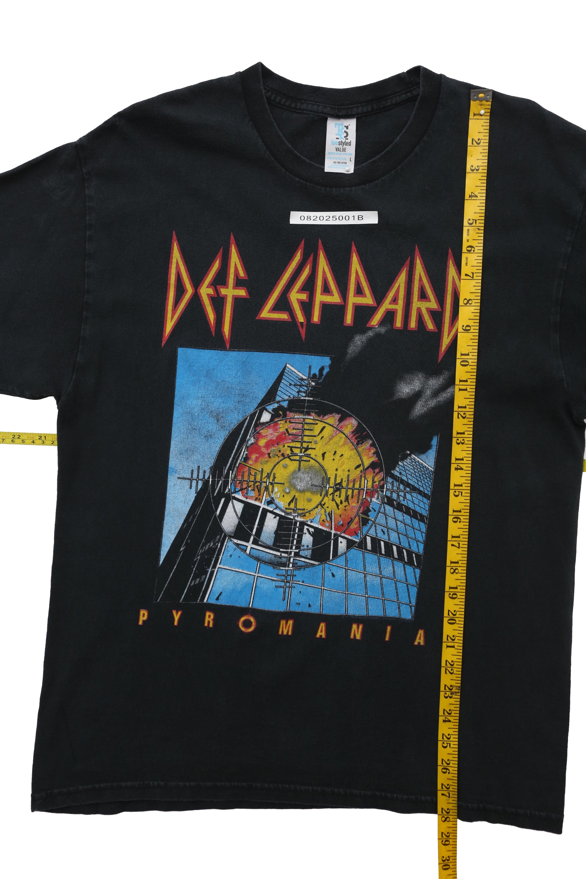 Y2K Def Leppard Pyromania Reprint T-shirt