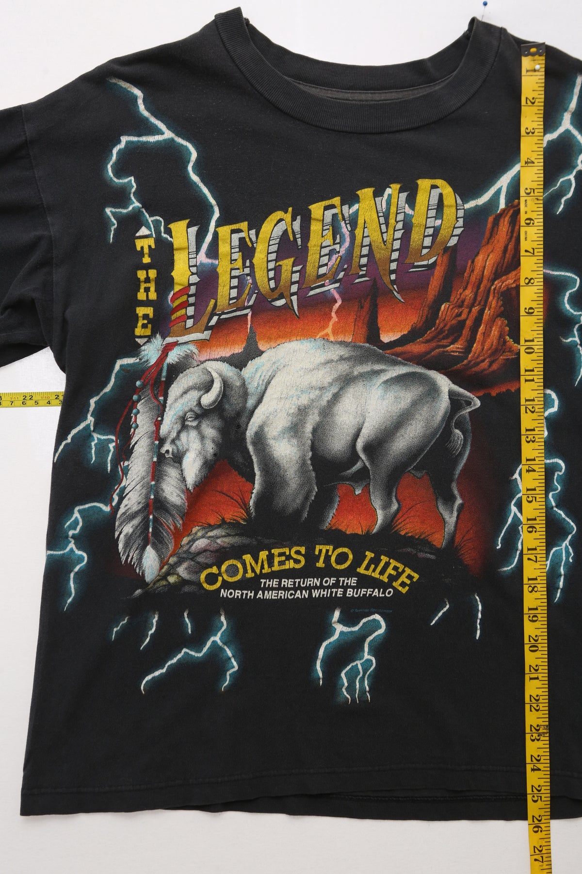 1990s American Thunder "The Legend Comes to Life" T-shirt