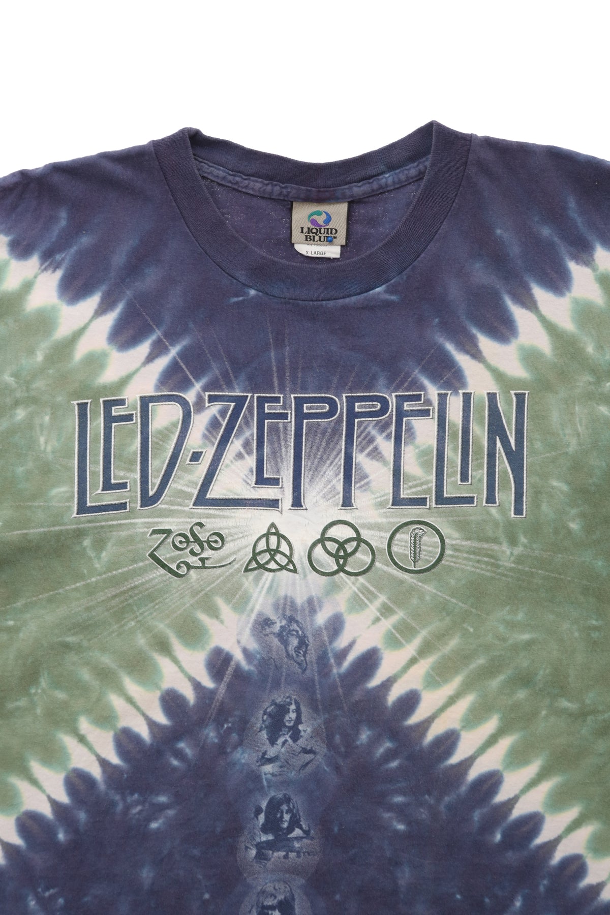 2000's Liquid Blue Led Zeppelin T-shirt
