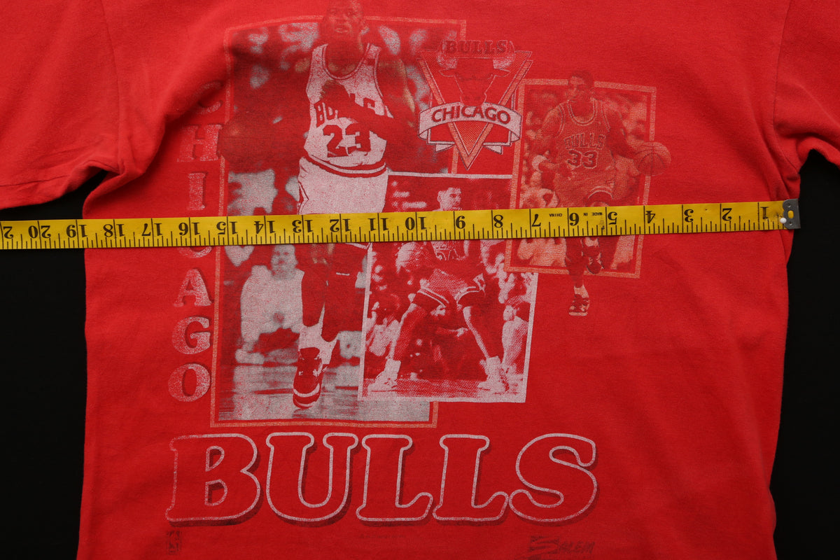 1990 Salem Sportswear Chicago Bulls "Key Players" T-shirt