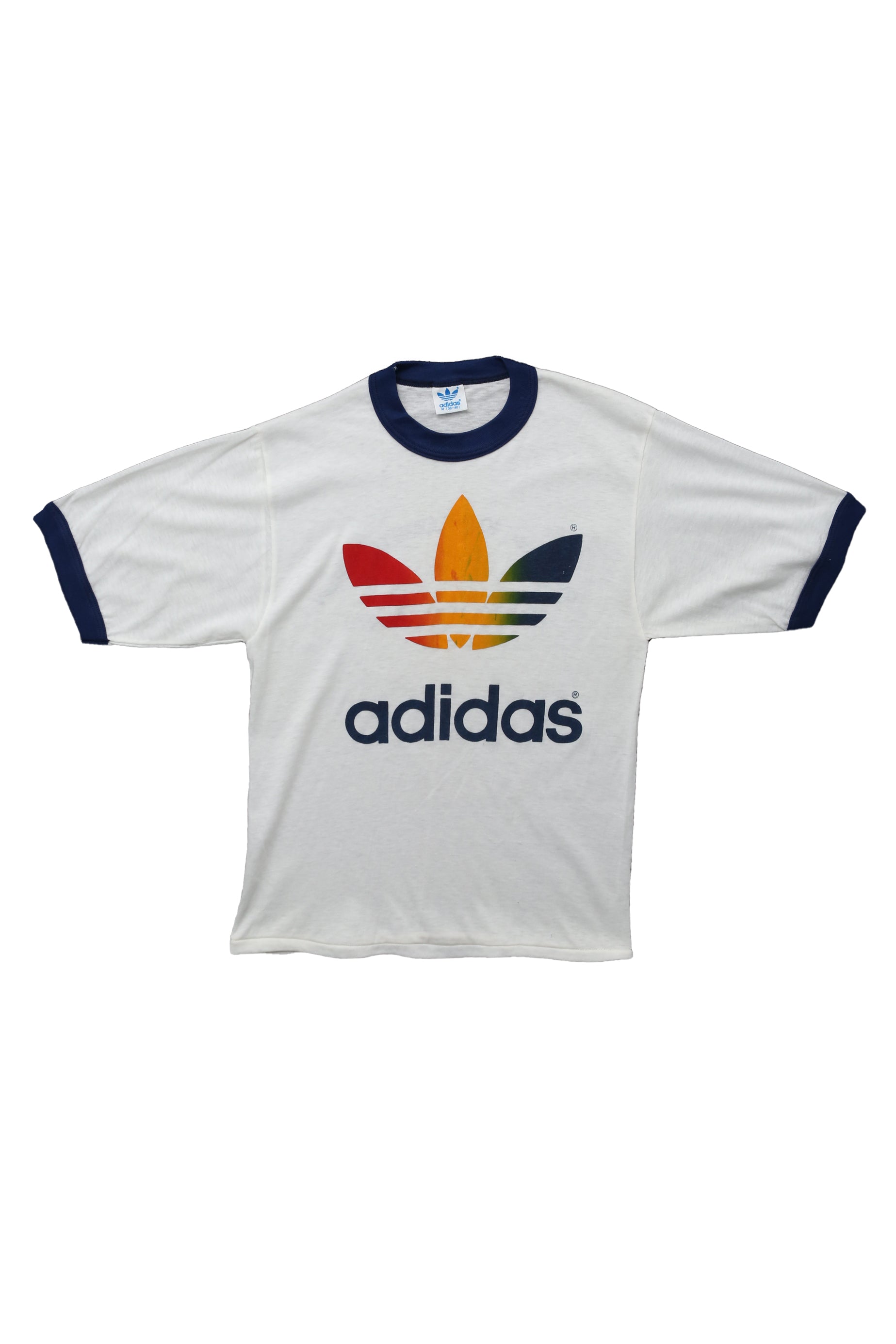 1978 Vintage Adidas Tri Color 10km run tee