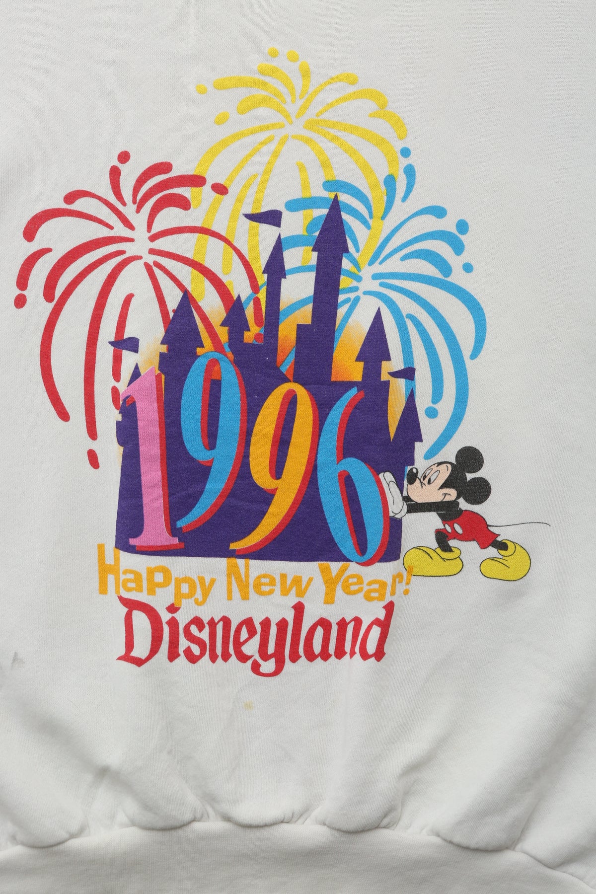 1996 Disneyland "Happy New Year" Crewneck Sweater