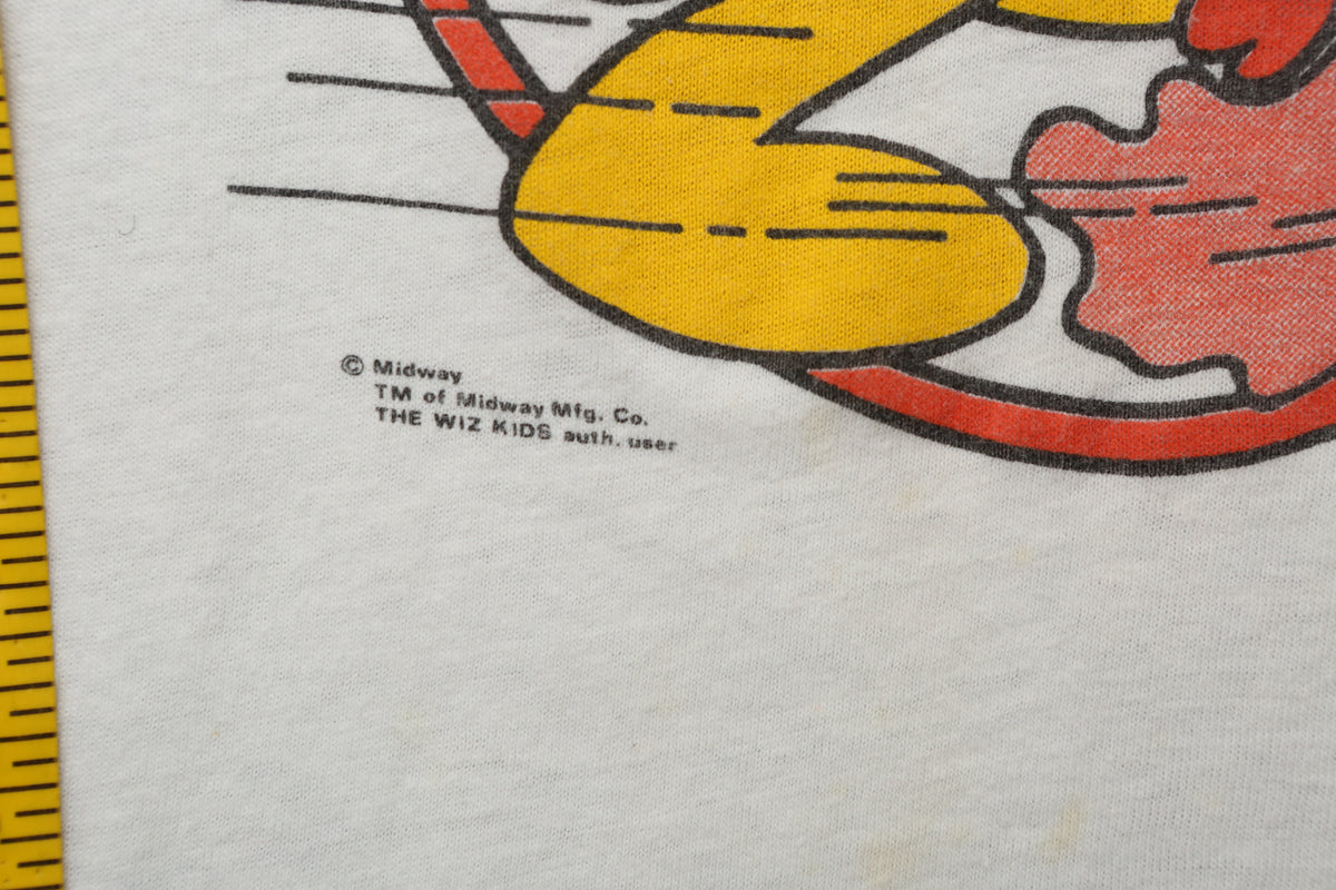 1981 Vintage Pac-Man "The Wiz Kids" Promo Ringer T-shirt