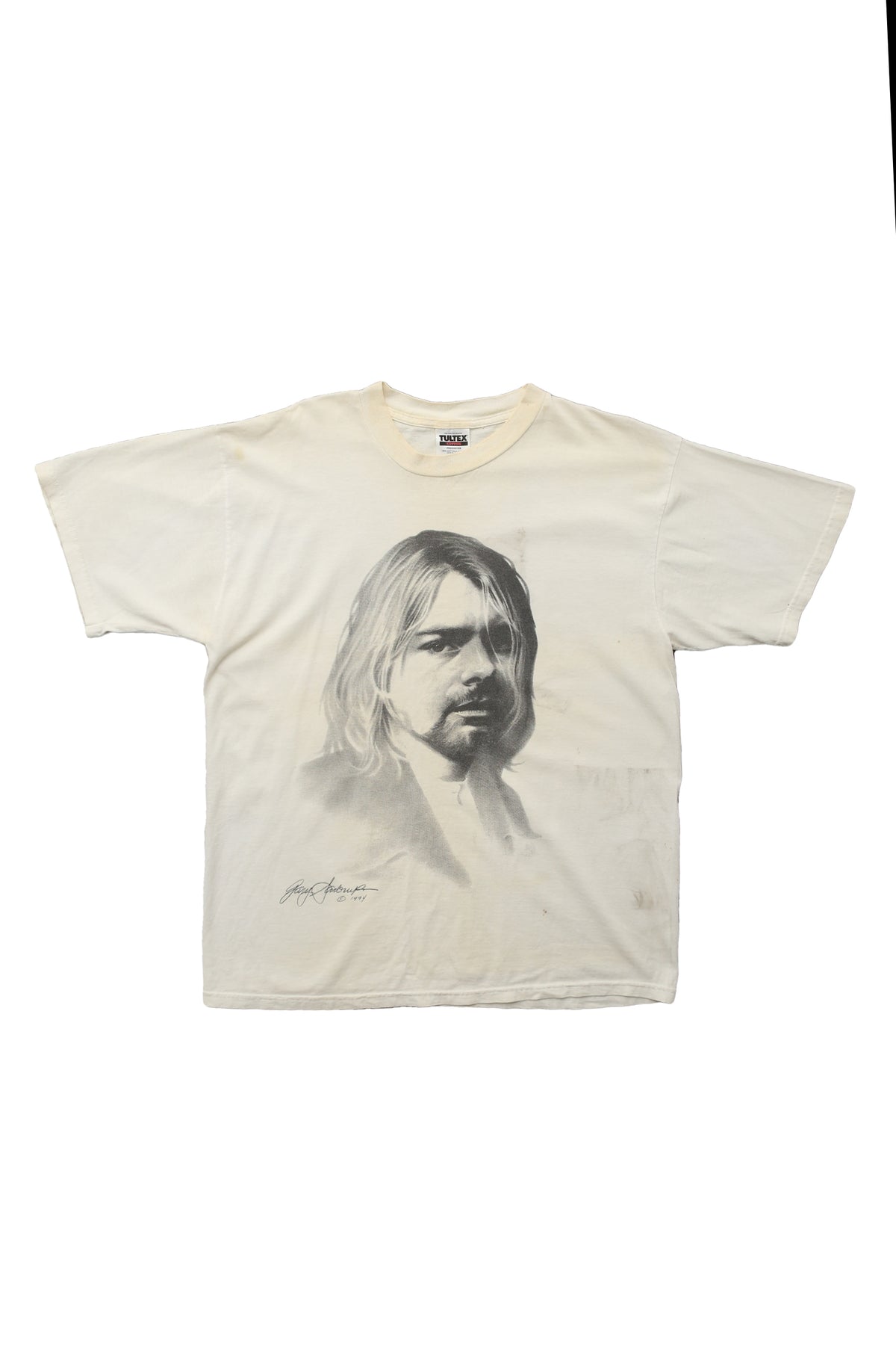 1994 Kurt Cobain x Gary Saderup Portrait Memorial T-shirt