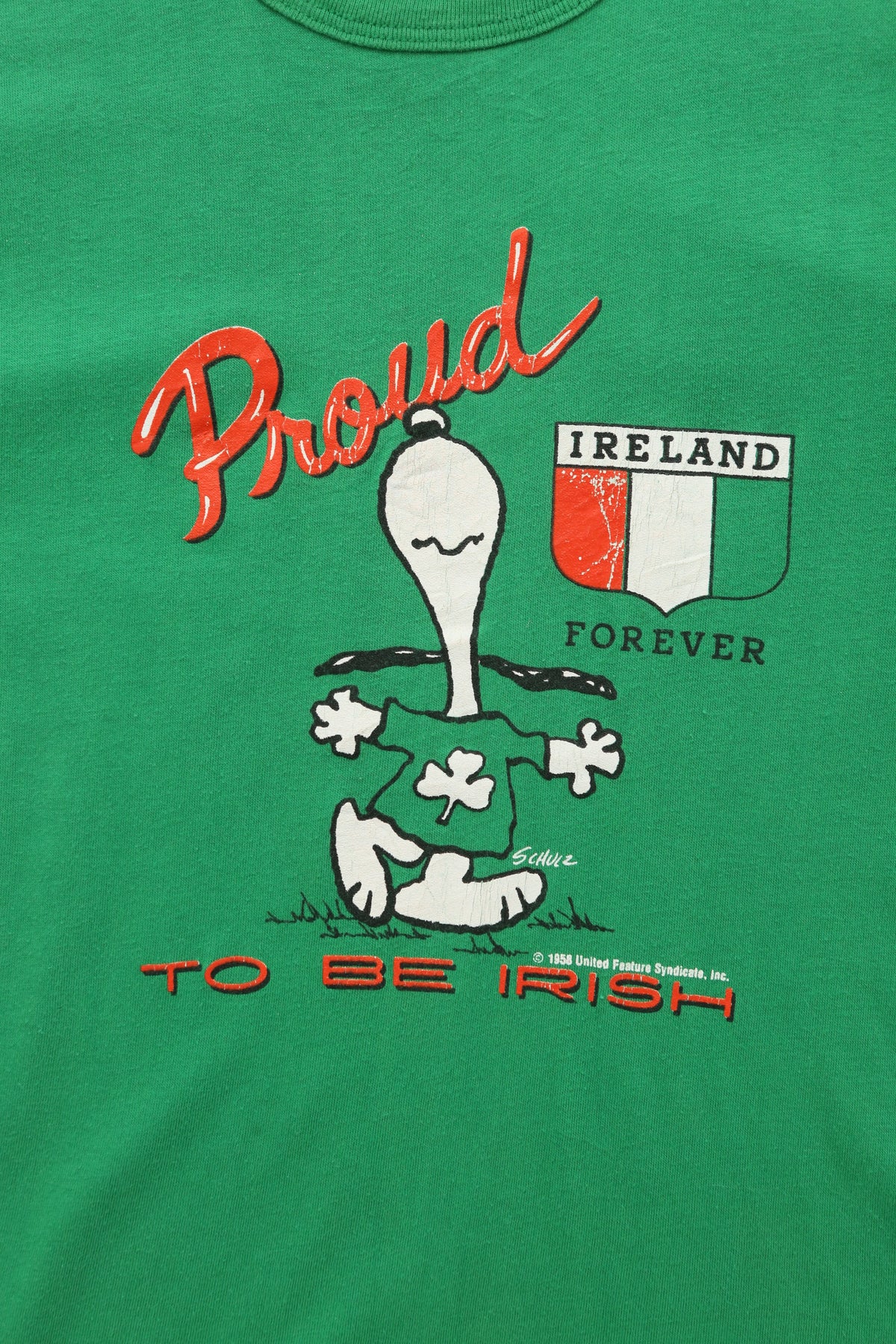 1980's Snoopy "Proud to be Irish" T-shirt