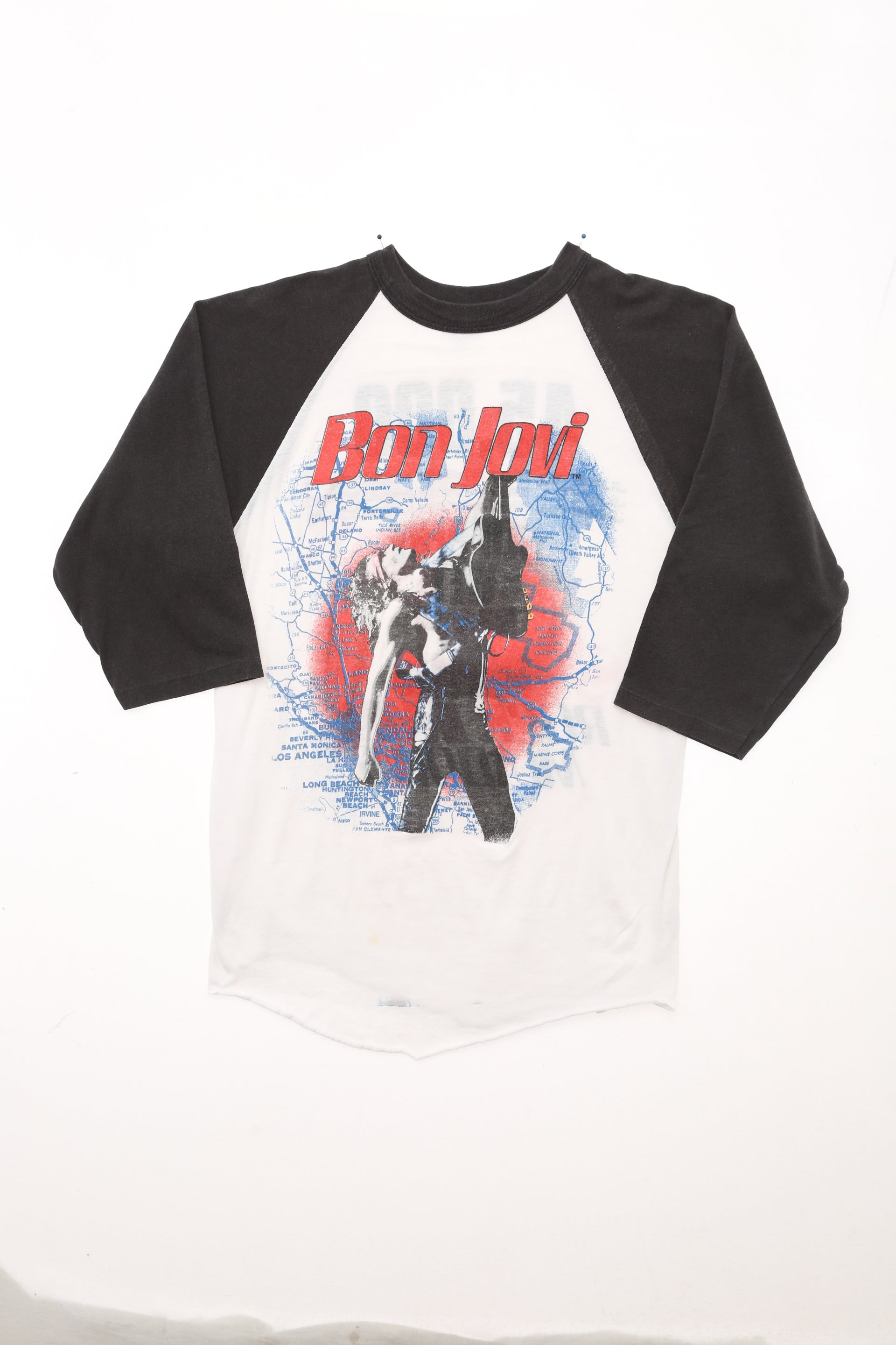 1987 Vintage Motley Crue Concert tour Raglan jersey shirt
