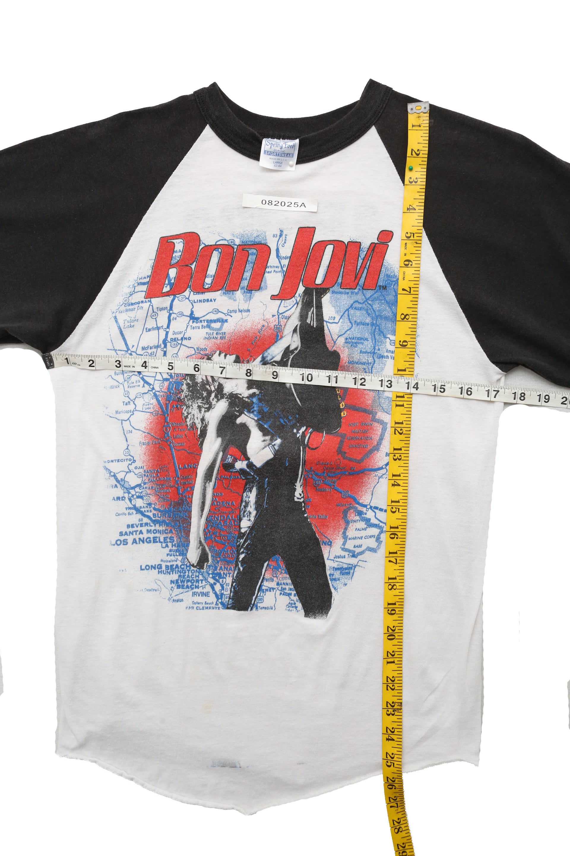 1987 Vintage Bon Jovi Irvine Meadows Raglan Jersey tee