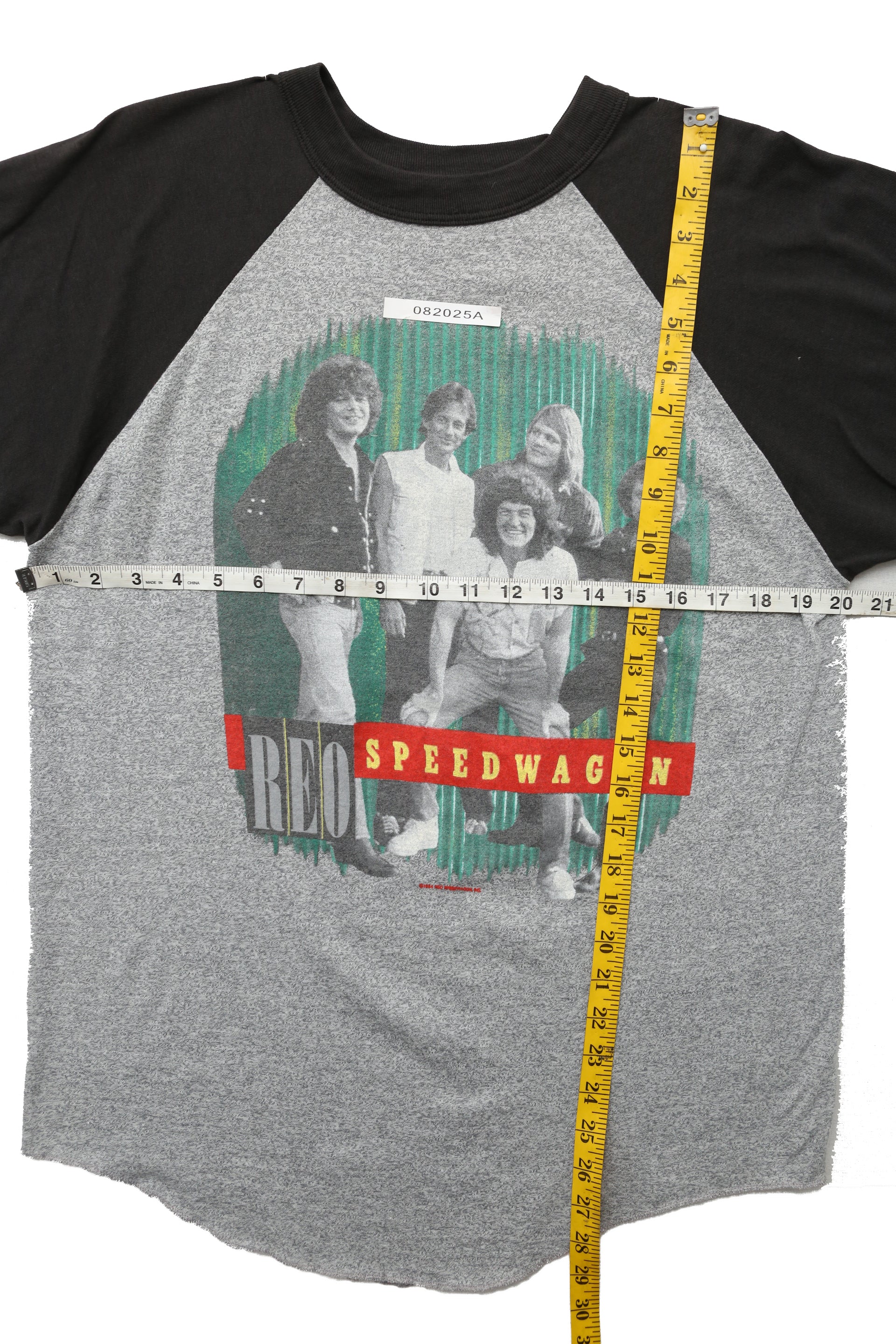 1984 REO Speedwagon Wheels are Tourin Raglan concert tee