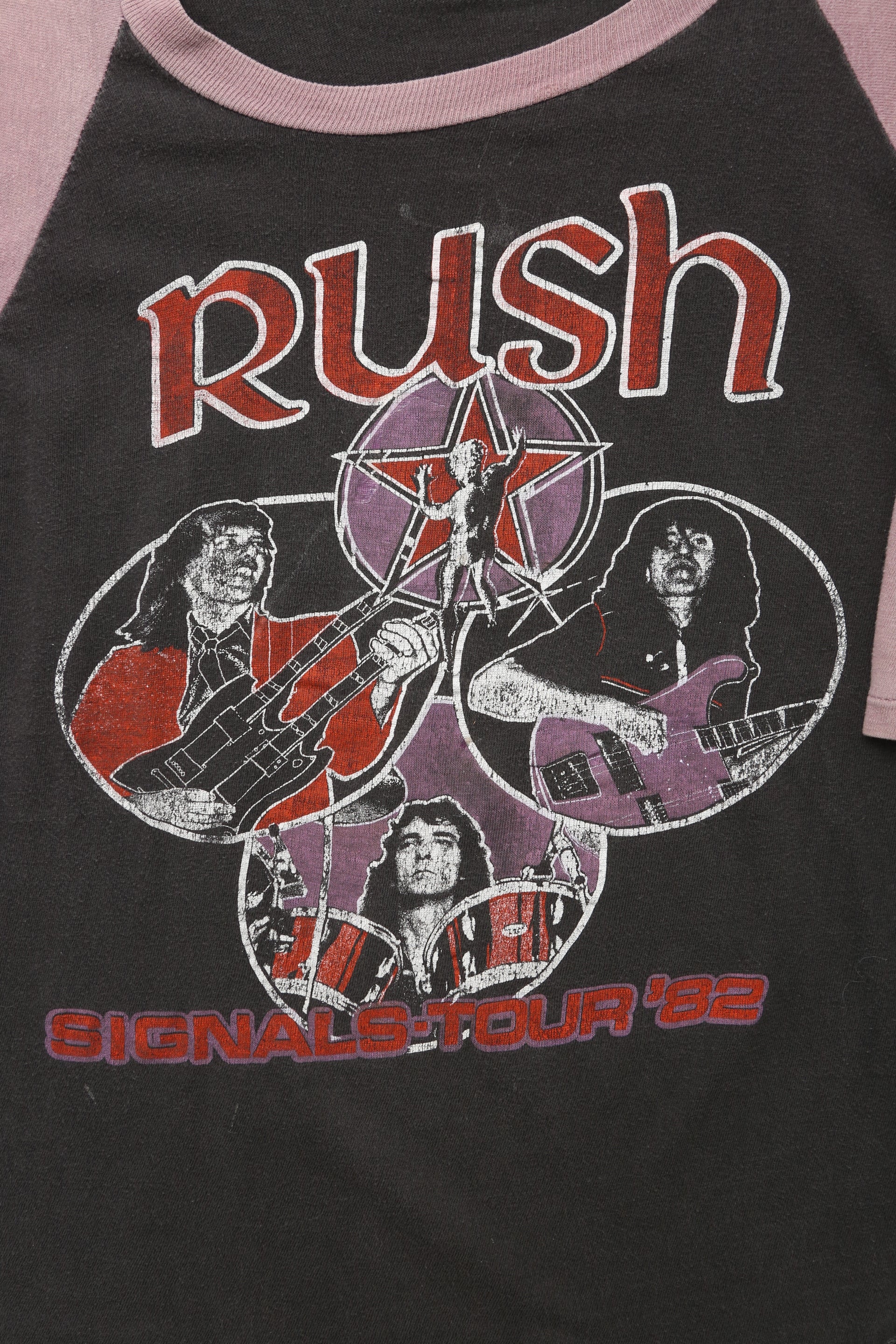 1982 Vintage Rush "Signals Tour" Baseball Raglan t-shirt