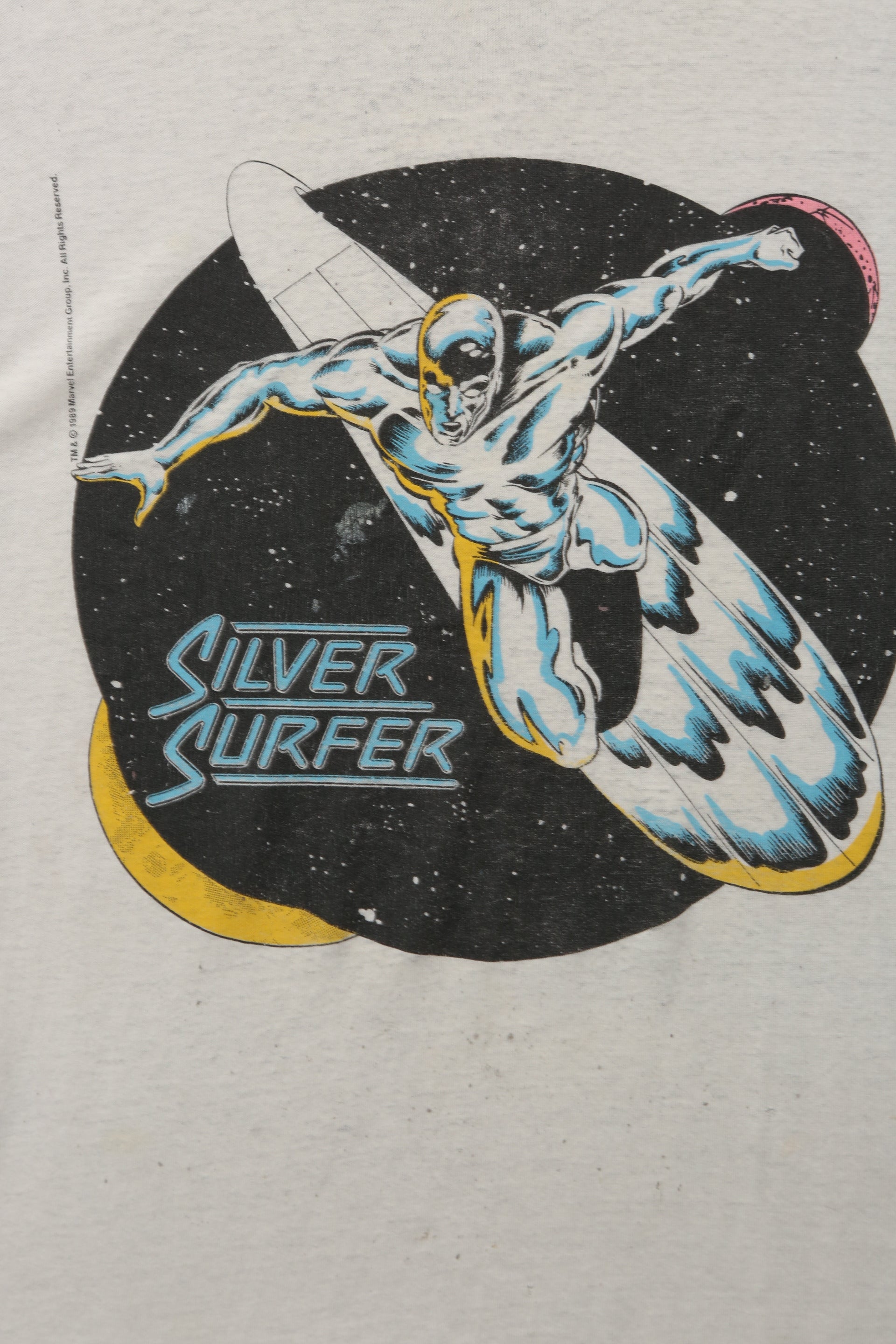Vintage 1989 Marvel Silver Surfer Graphic T-Shirt