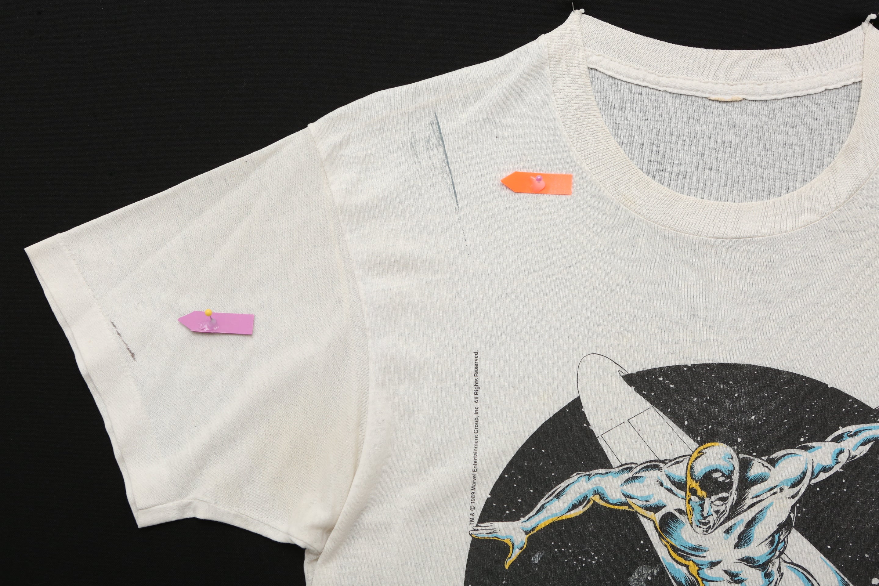 Vintage 1989 Marvel Silver Surfer Graphic T-Shirt