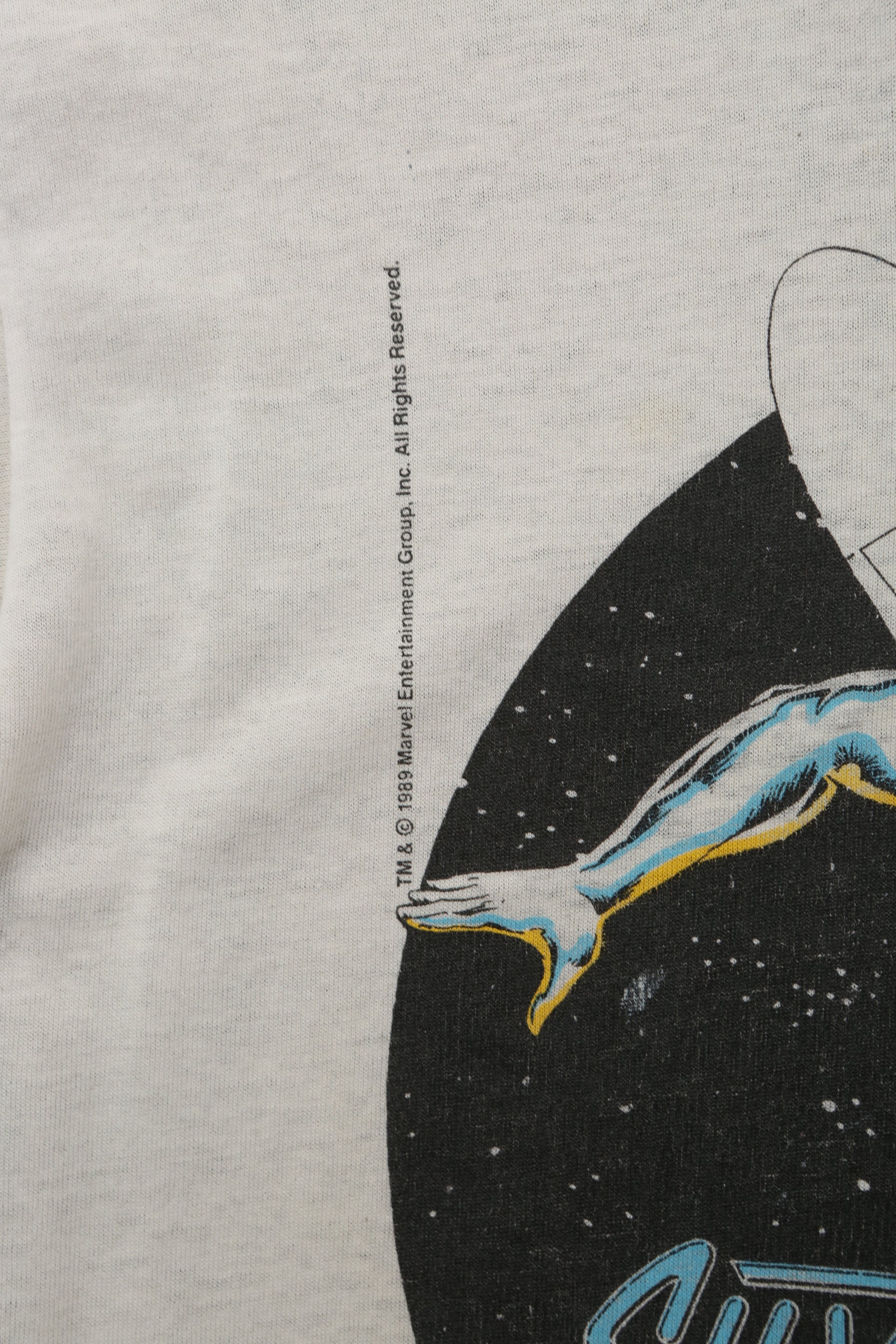 Vintage 1989 Marvel Silver Surfer Graphic T-Shirt