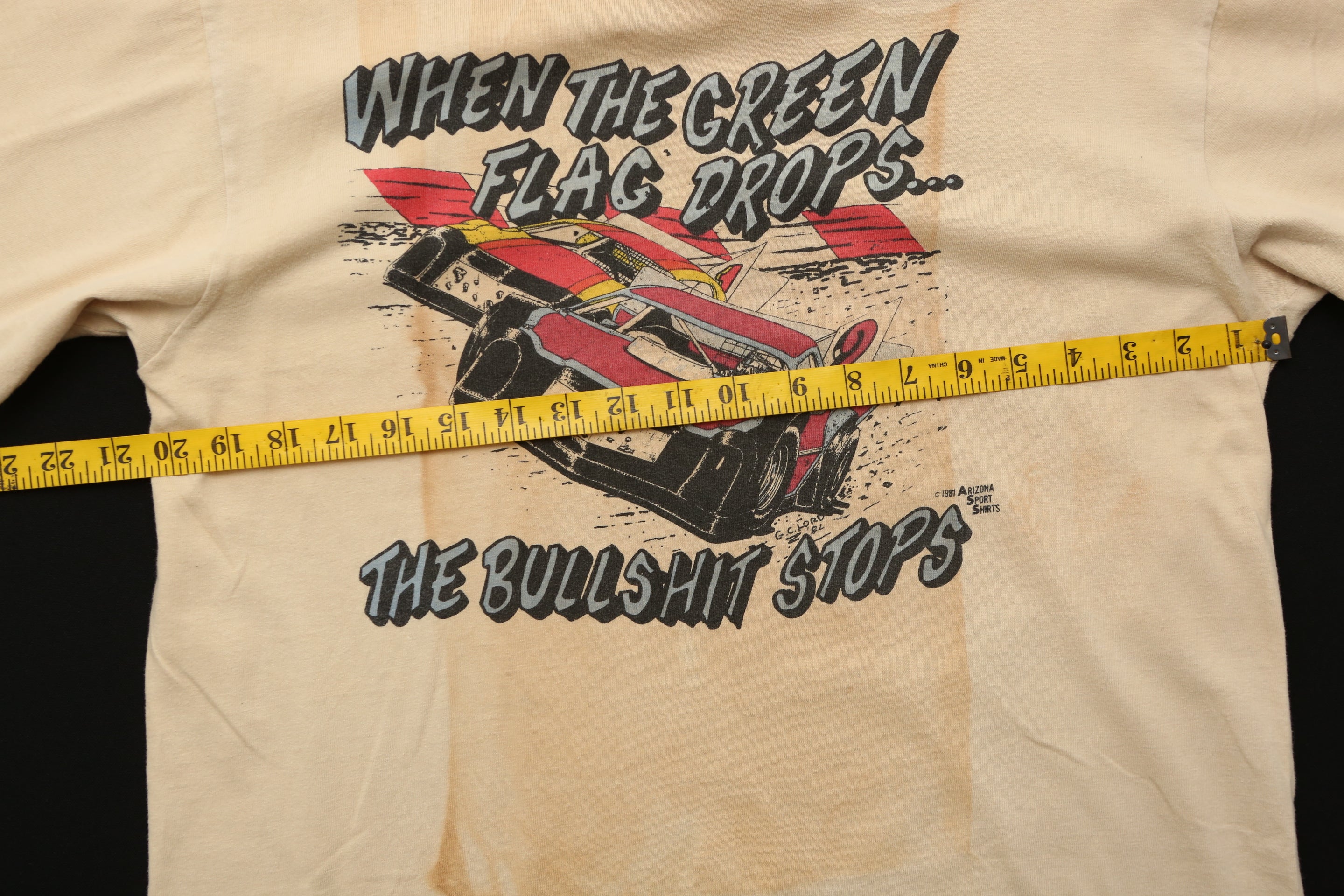 1981 Arizona Sport Racing Graphic T-shirt