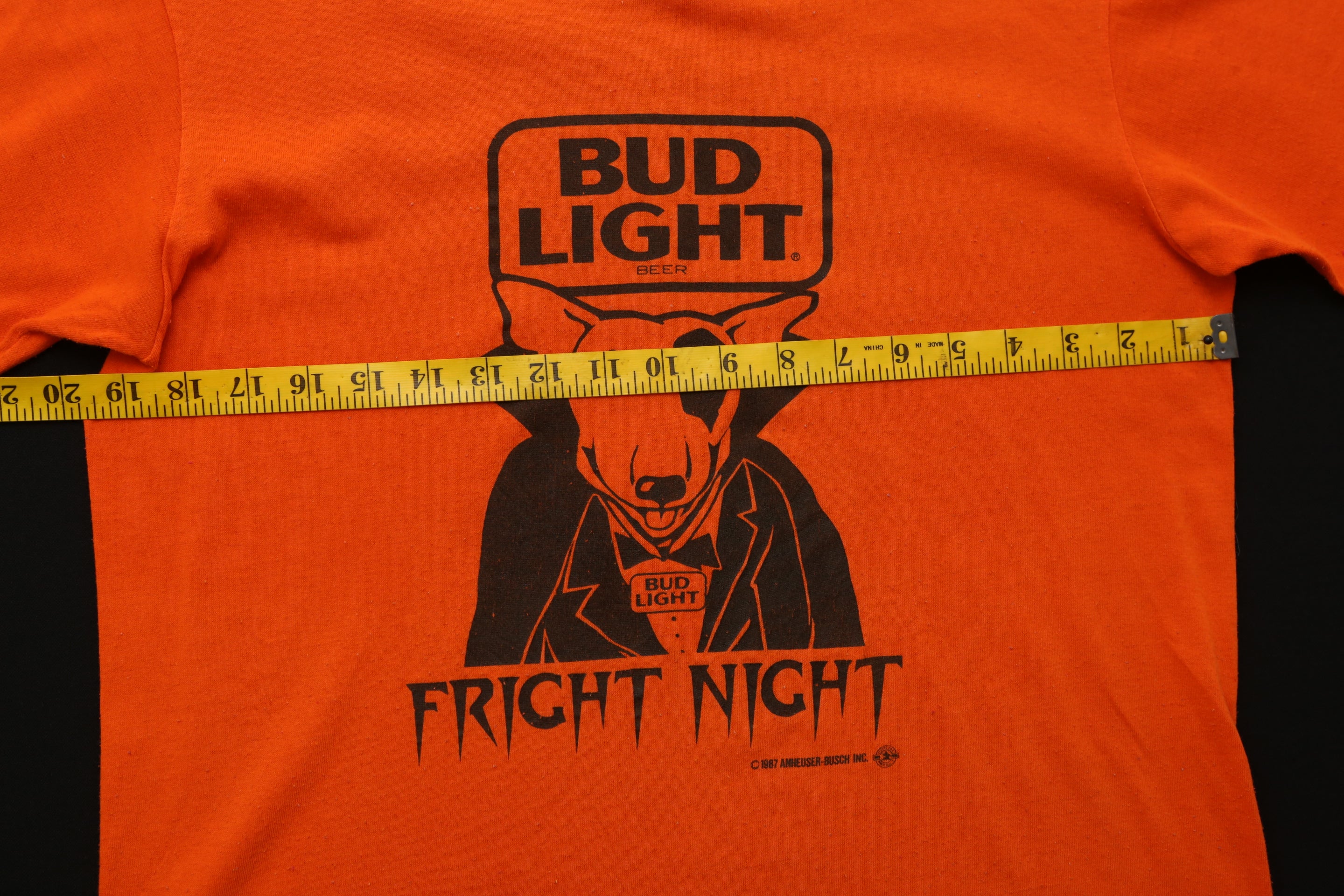 1987 Bud Light Halloween Graphic Shirt